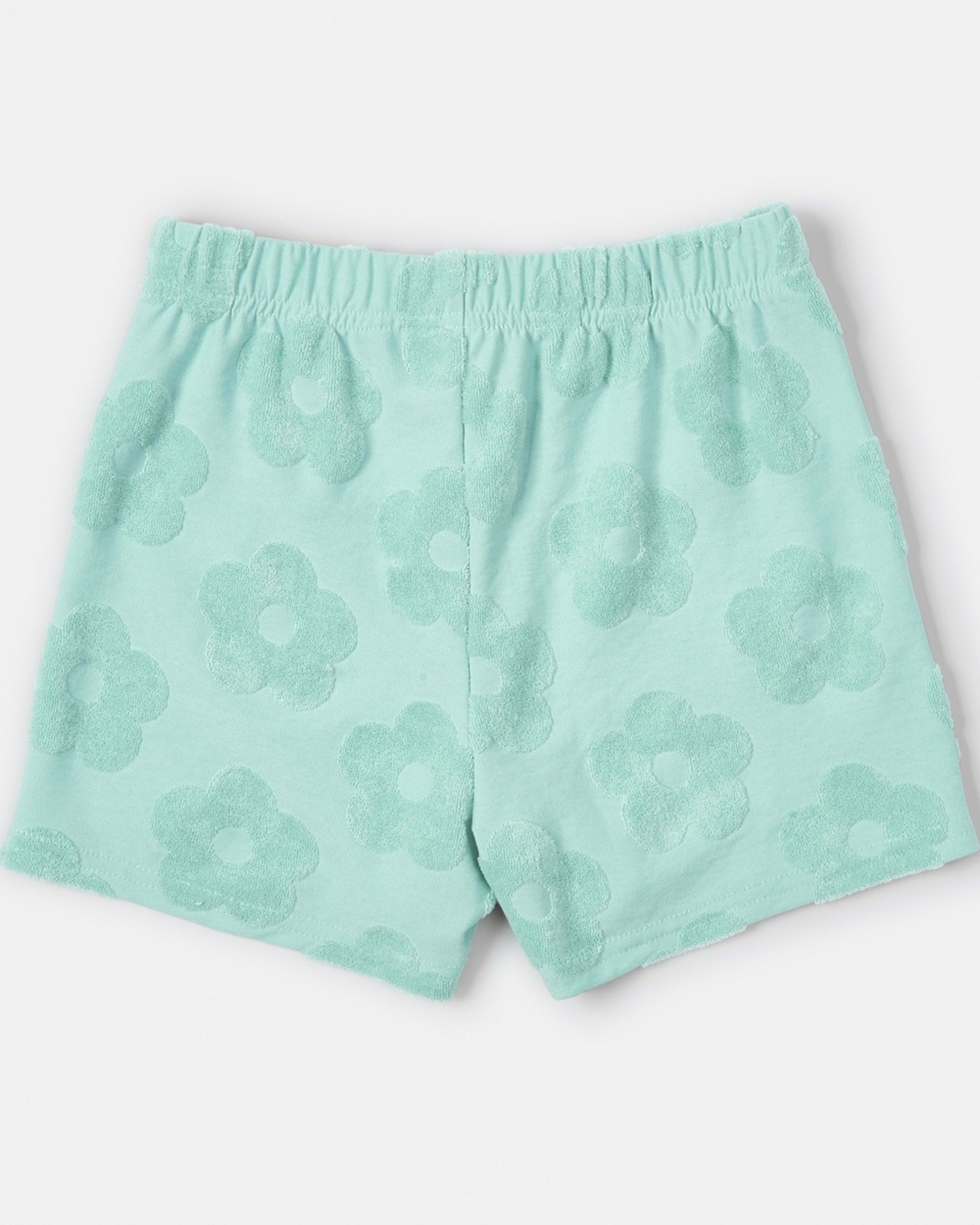 8 Texture Shorts Daisy Terry Pastel Turquoise, 8 of 8