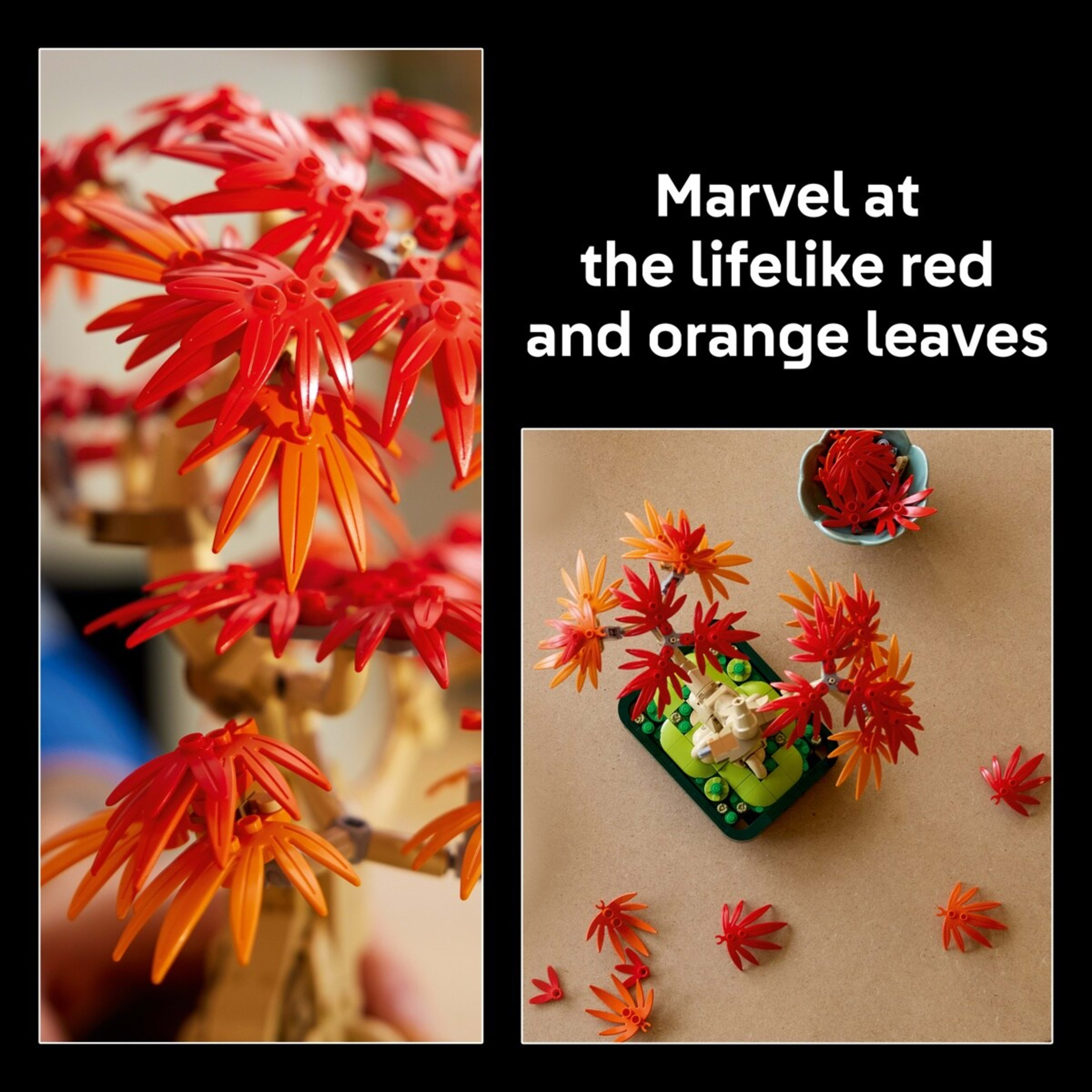 6 LEGO Botanicals Japanese Red Maple Bonsai Tree 10348, 6 of 10
