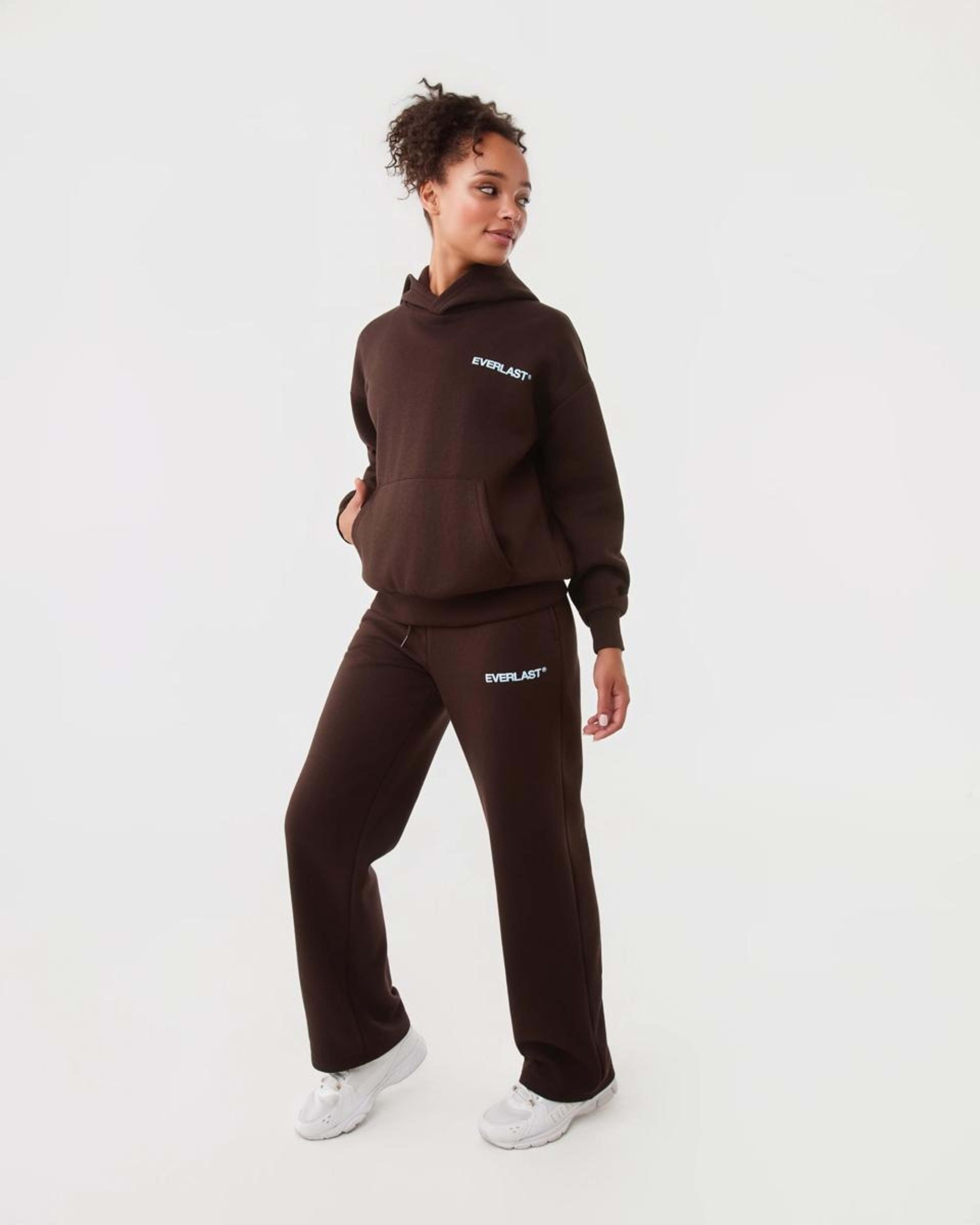 3 Everlast Womens Street Hoodie Coffee, 3 of 9