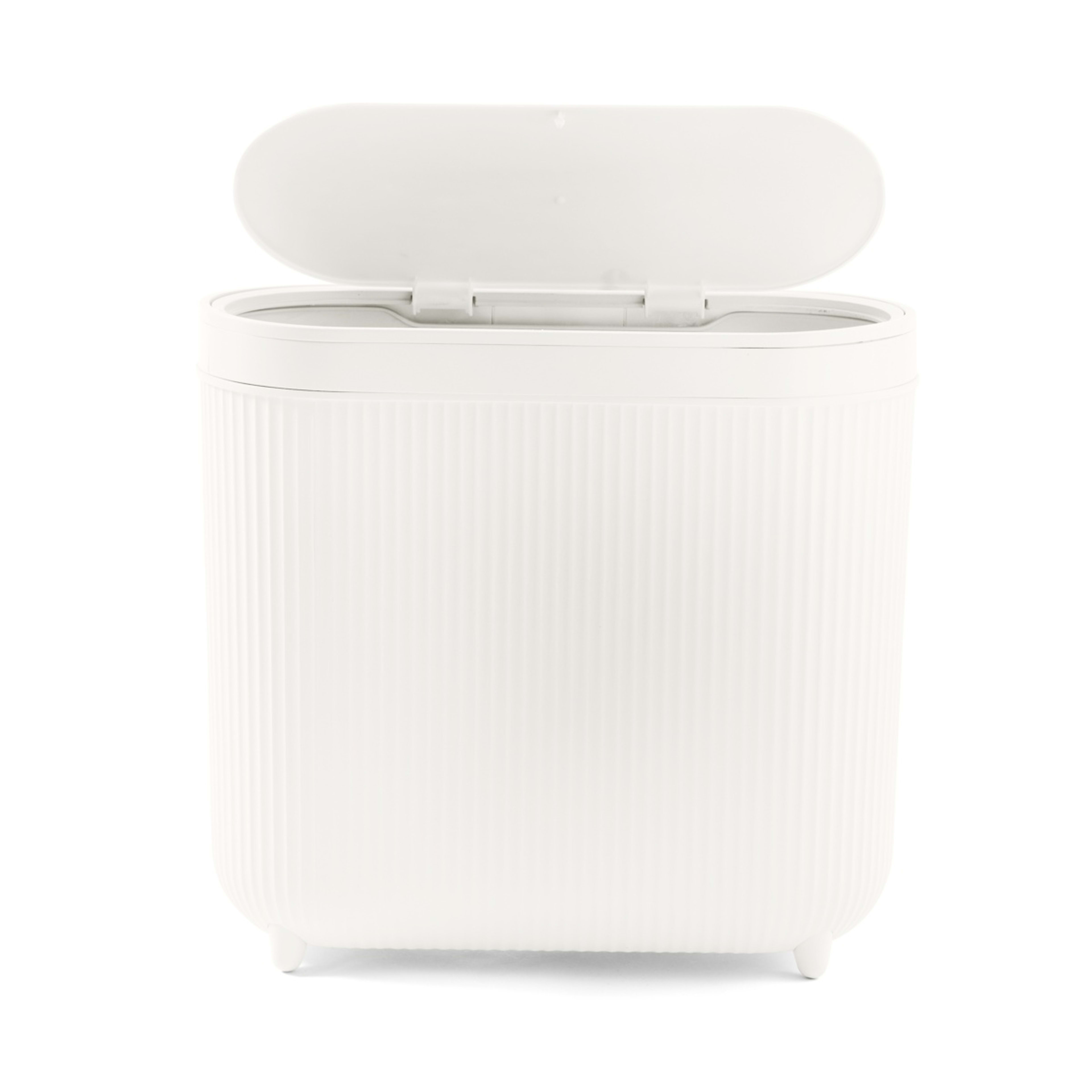 5 8L Push Top Bin - White, 5 of 10