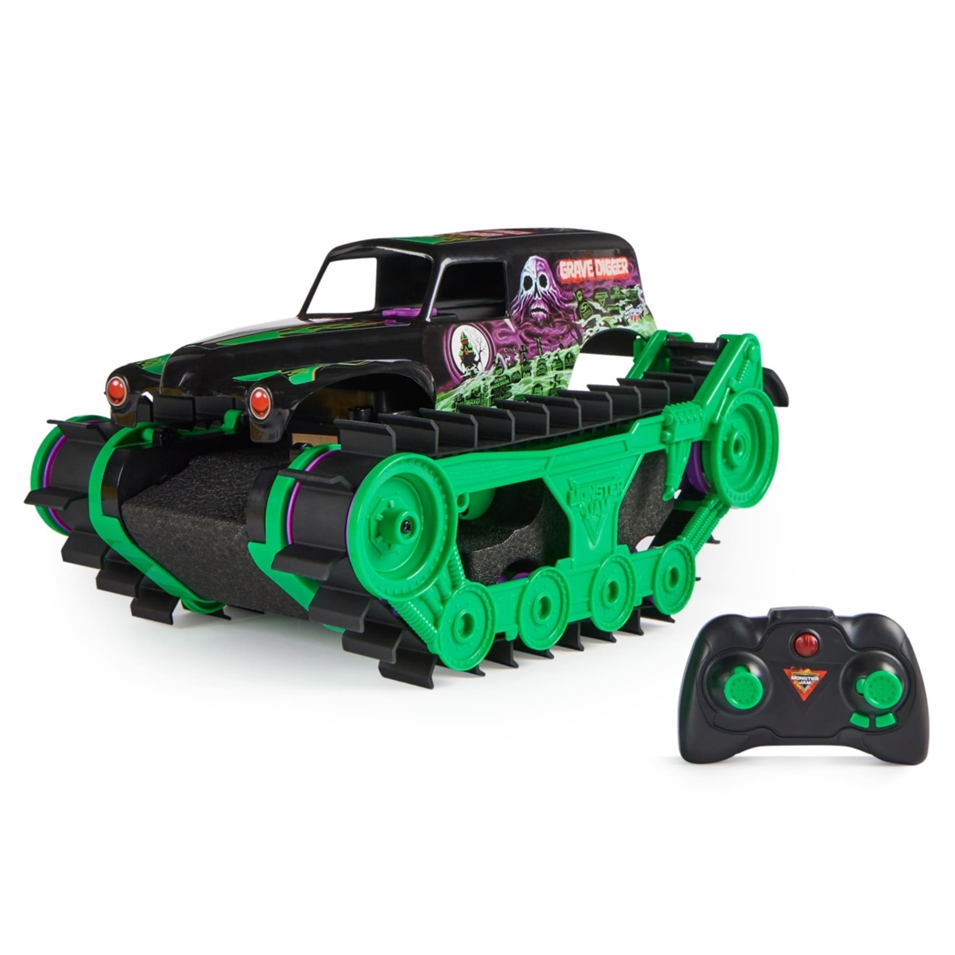 Monster Jam Grave Digger Trax Remote Control Vehicle Kmart