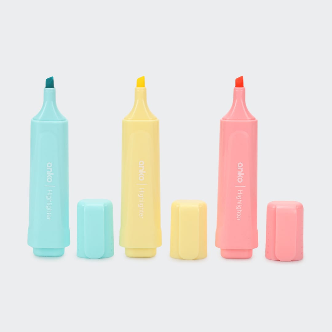 6 Pack Highlighters Pastel Kmart NZ