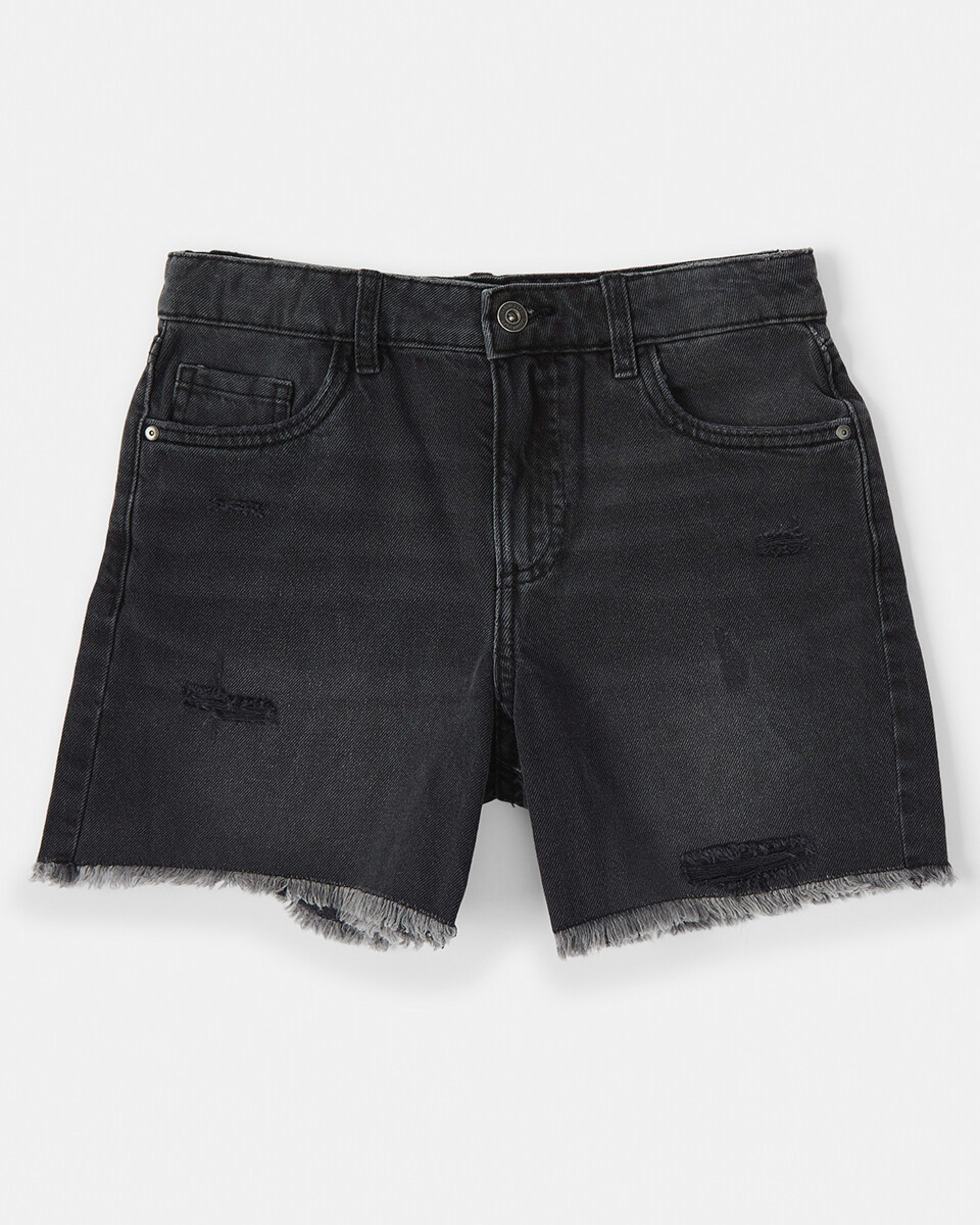 8 Bermuda Denim Shorts Blk Denim, 8 of 9