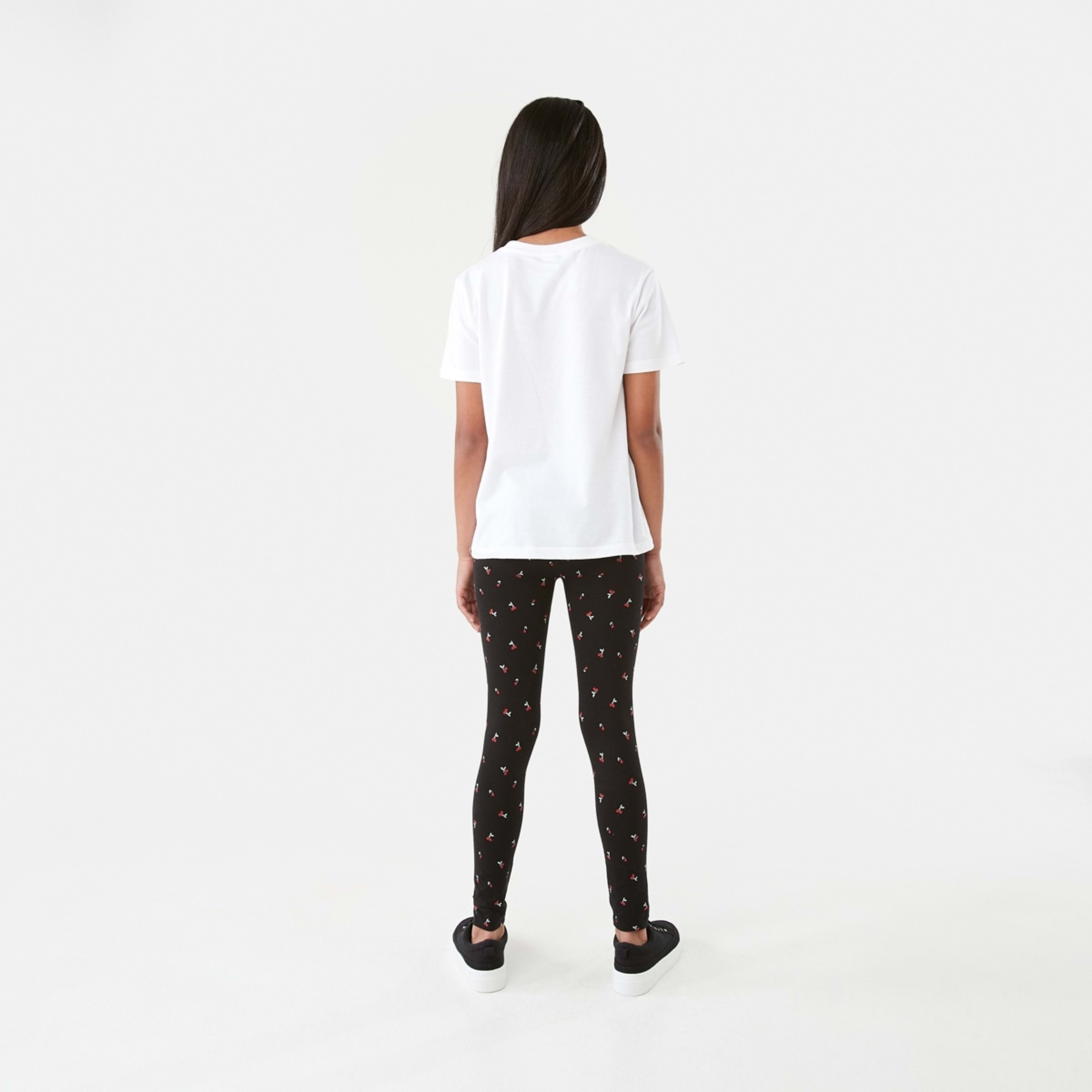 6 Print Leggings Charming Cherries Black, 6 of 8