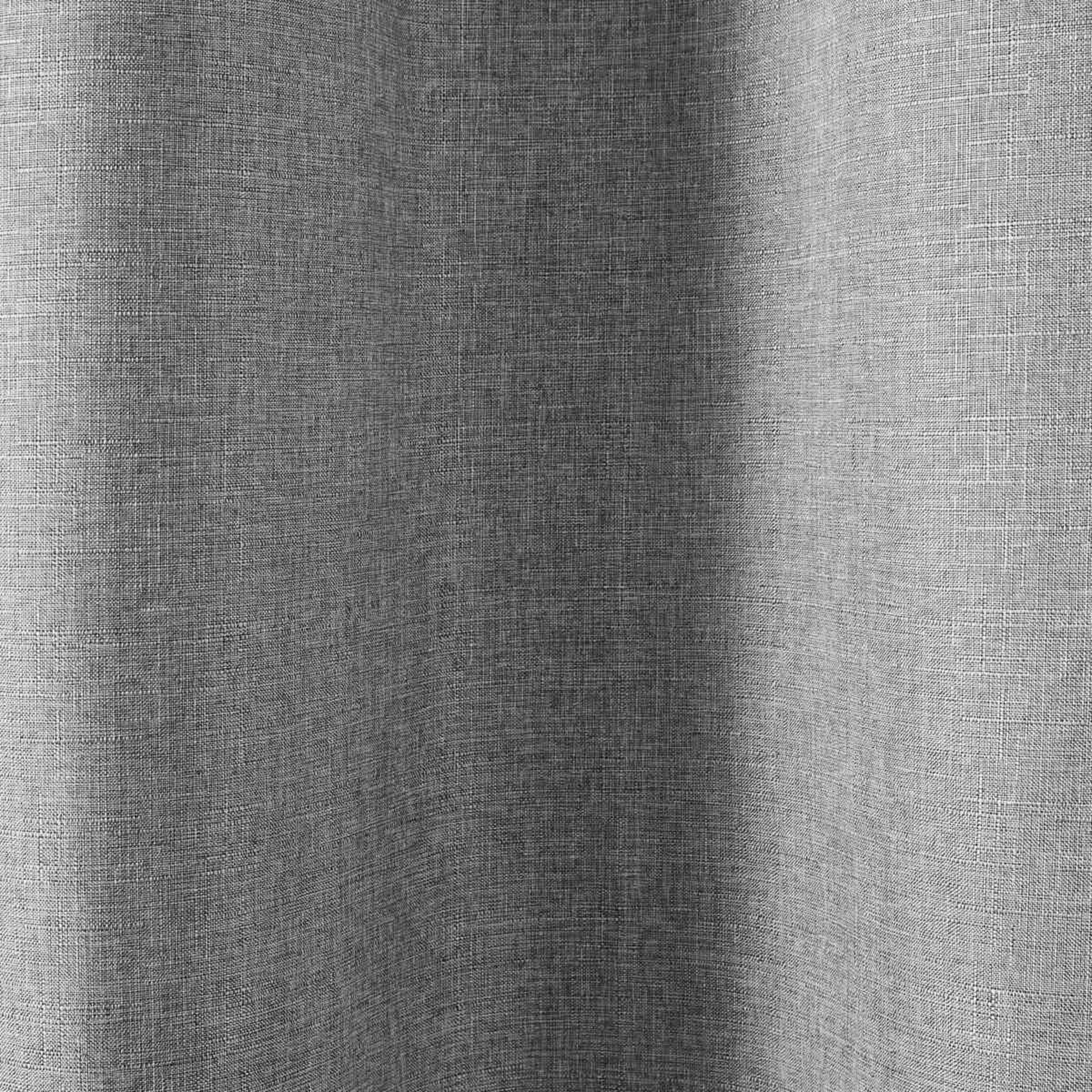 4 Monaco Double Width Eyelet Block Out Curtain - Grey, 4 of 5