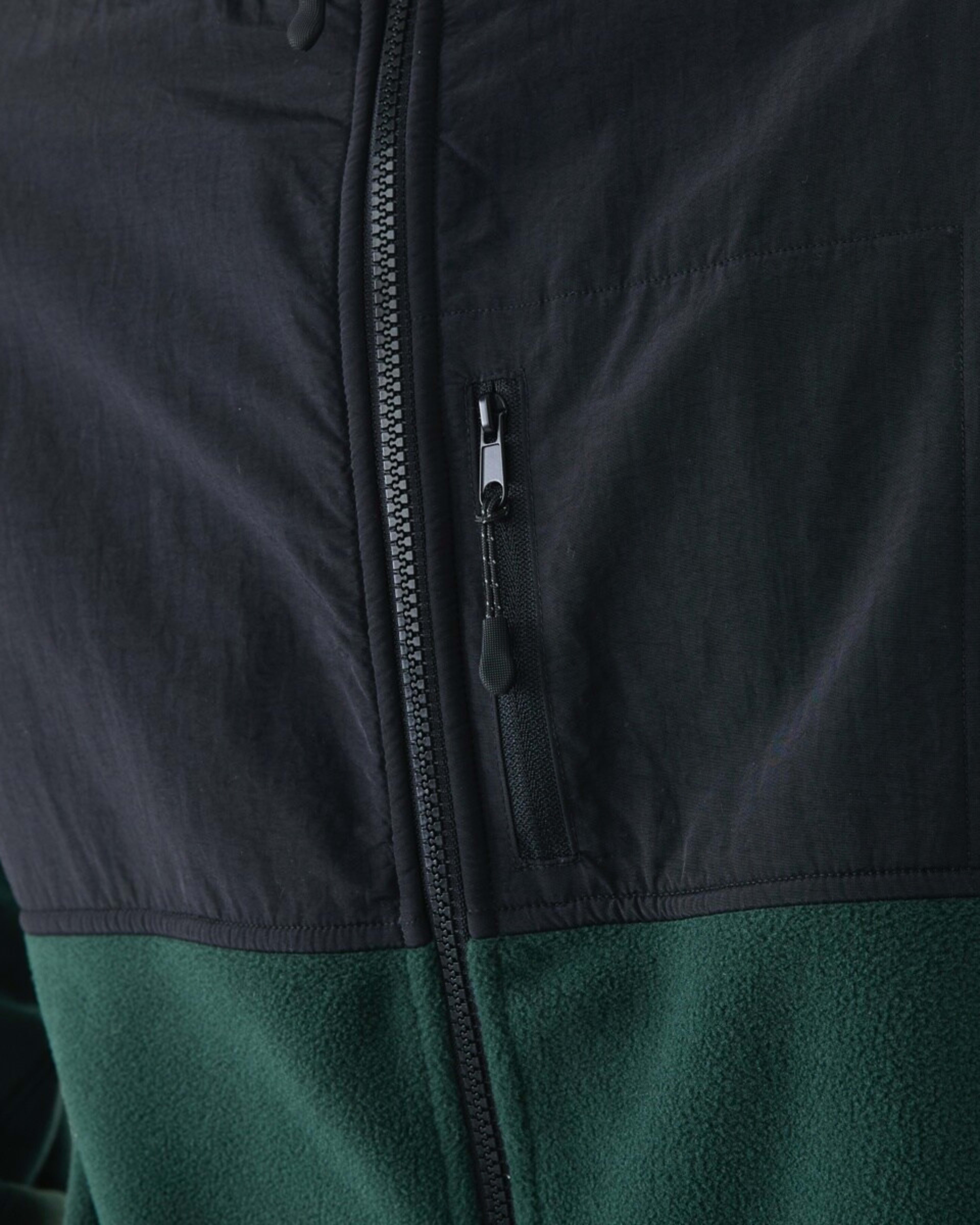 6 Active Mens Polar Fleece Full Zip Hoodie Hunt Green, 6 of 6