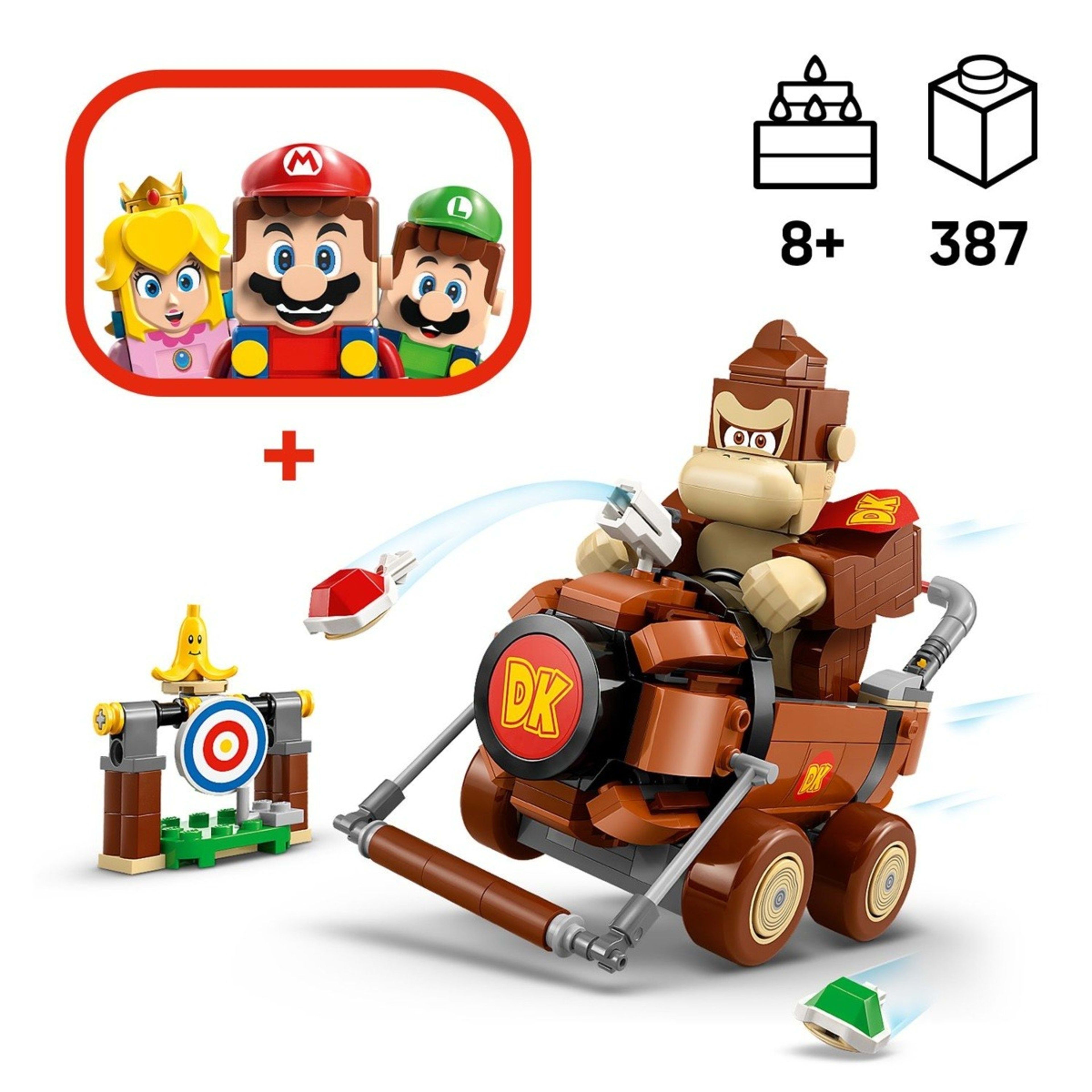 4 LEGO Super Mario: Mario Kart Donkey Kong & DK Jumbo 72033, 4 of 10