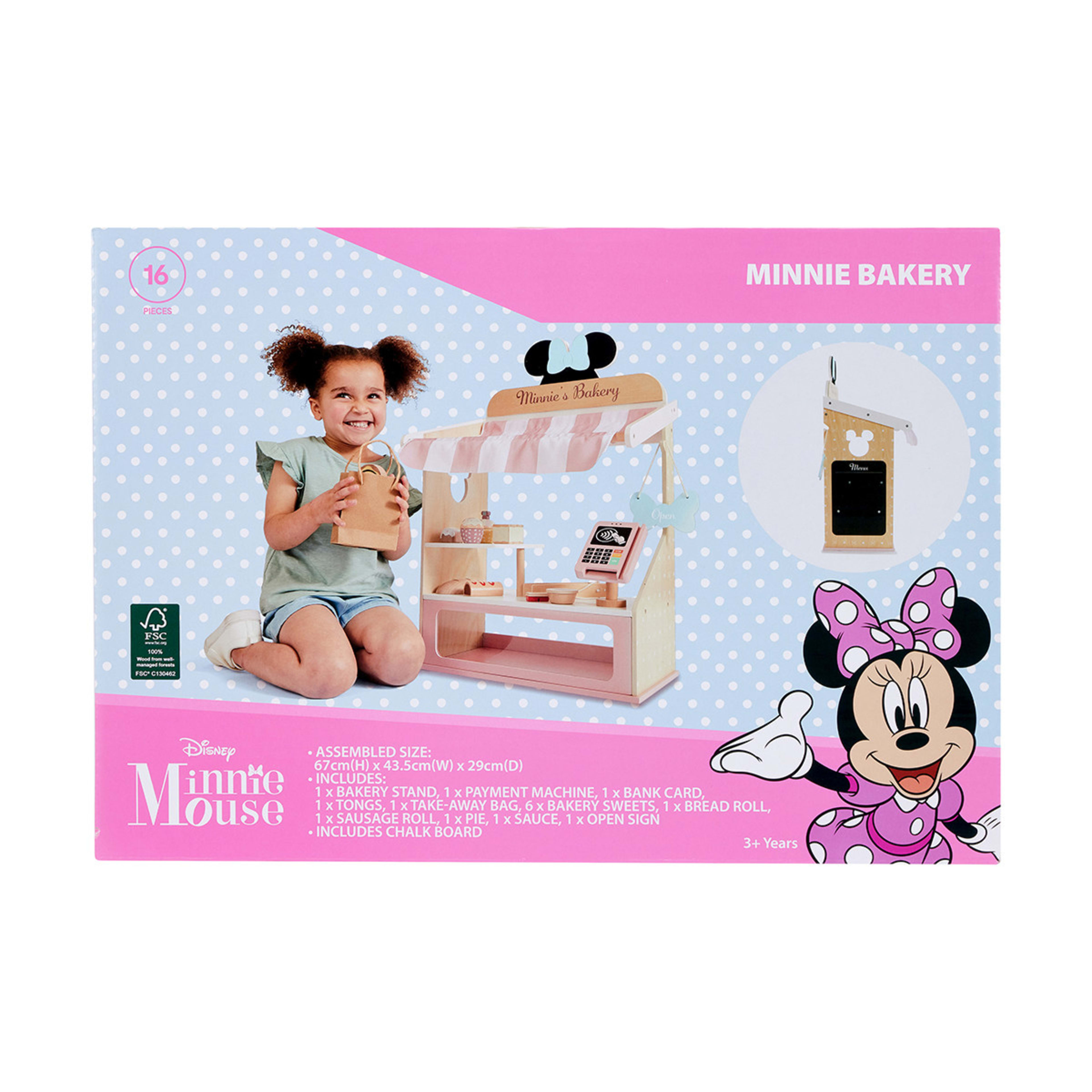 16 Piece Disney Minnie Mouse Minnie Bakery Playset Kmart