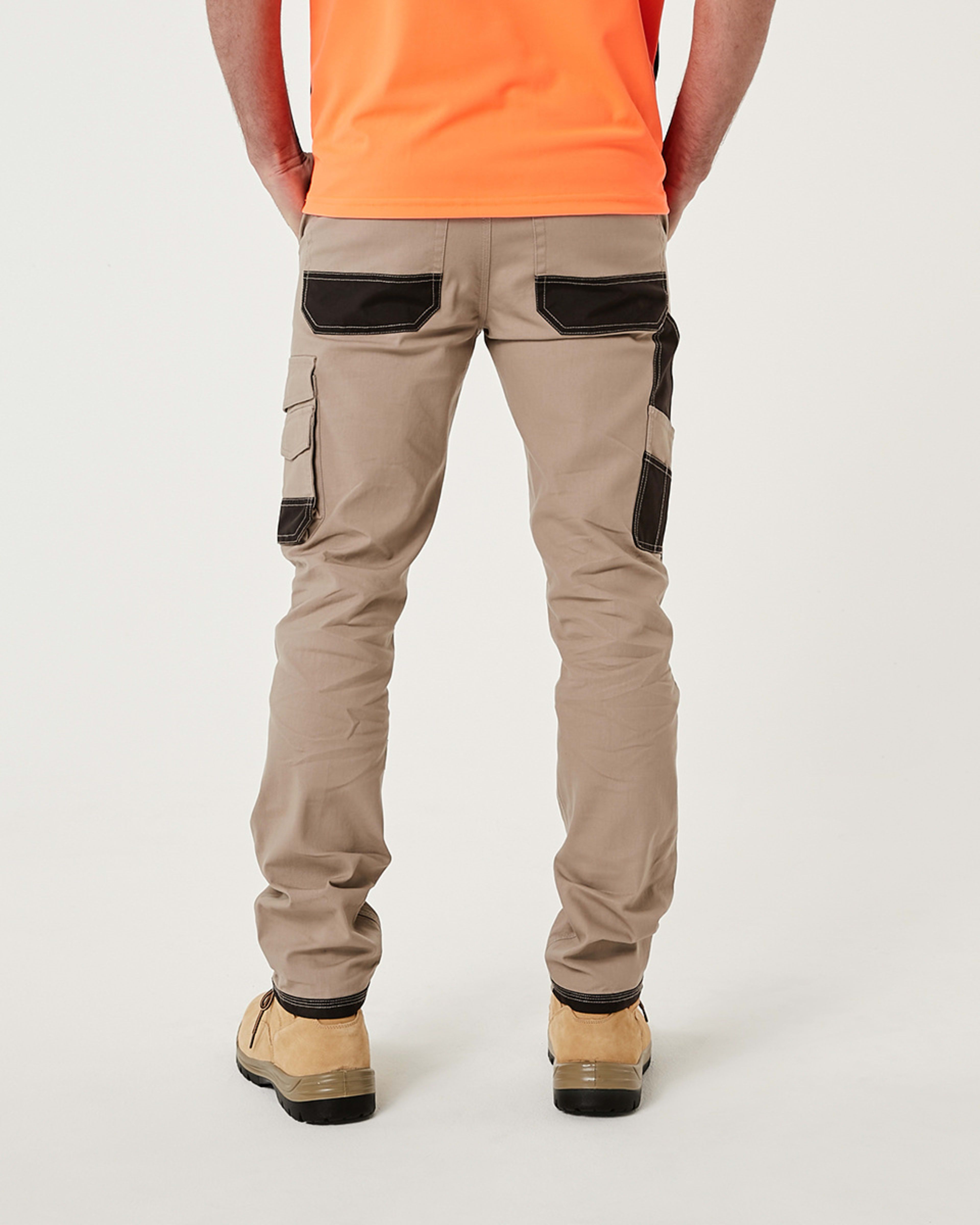 4 Slim Leg Work Pants MUSHROOM BEIGE, 4 of 9