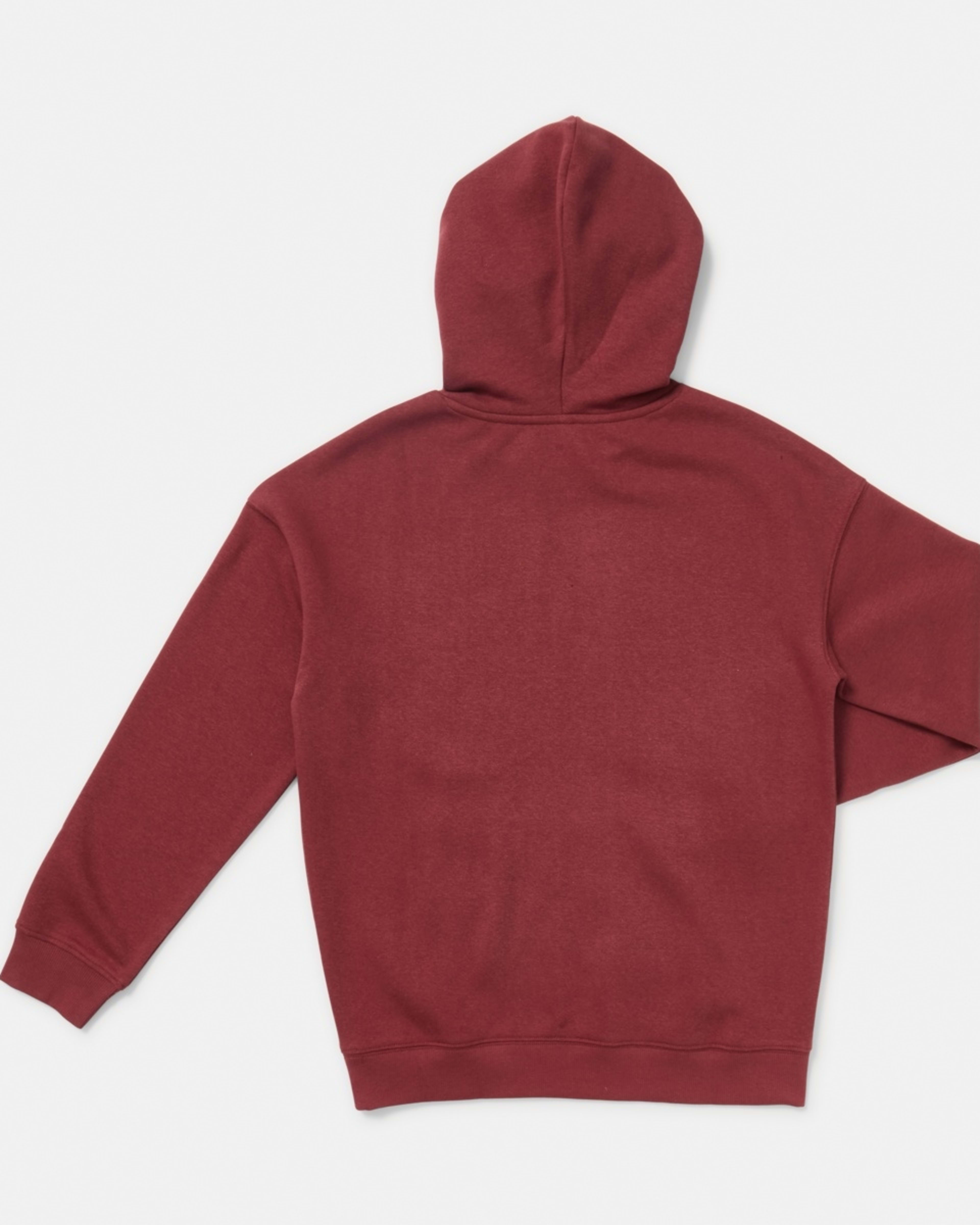 9 Oversized Hoodie With Pocket Red Brick, 9 of 9