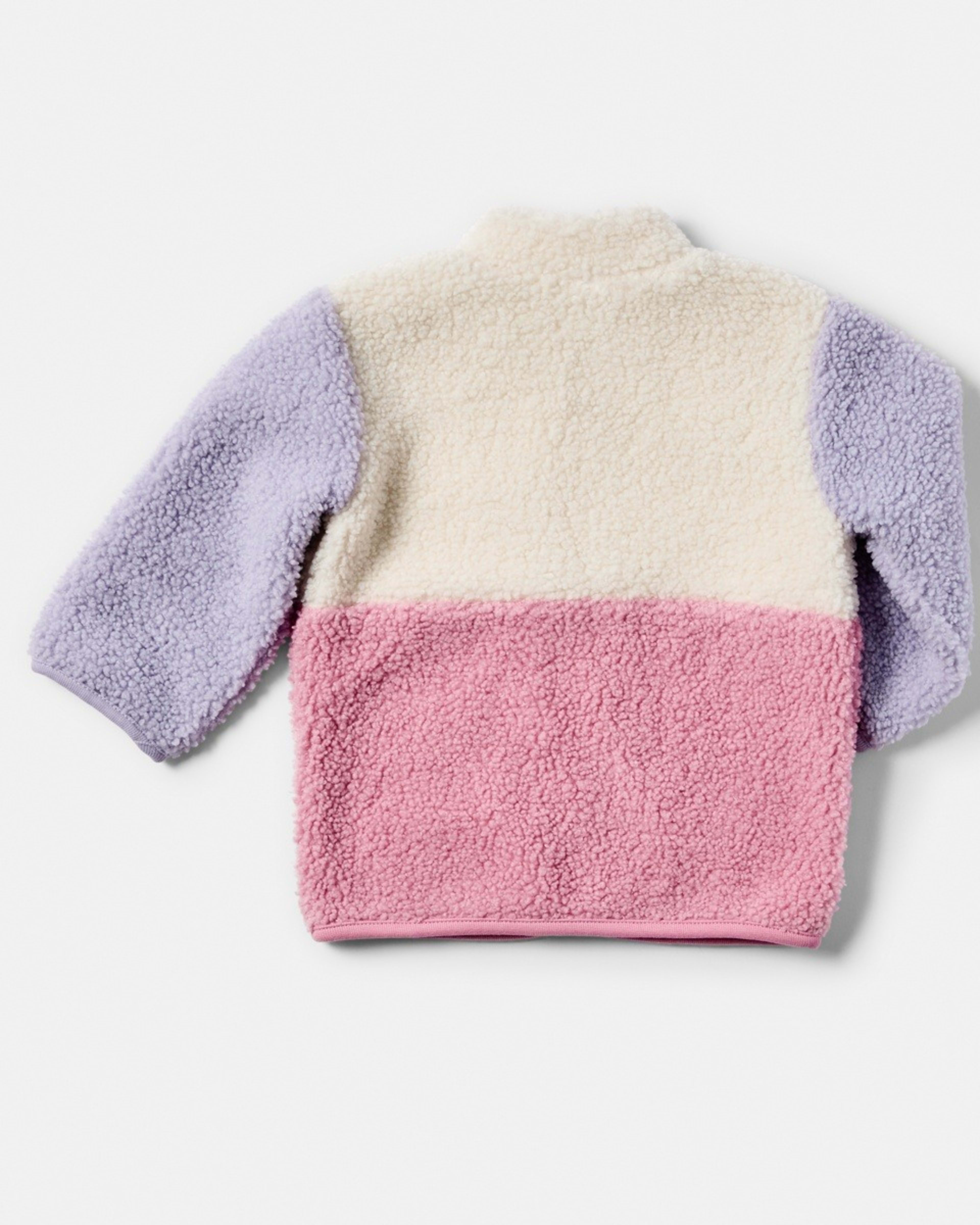 2 Colour Block Sherpa Jacket Colour Block, 2 of 3