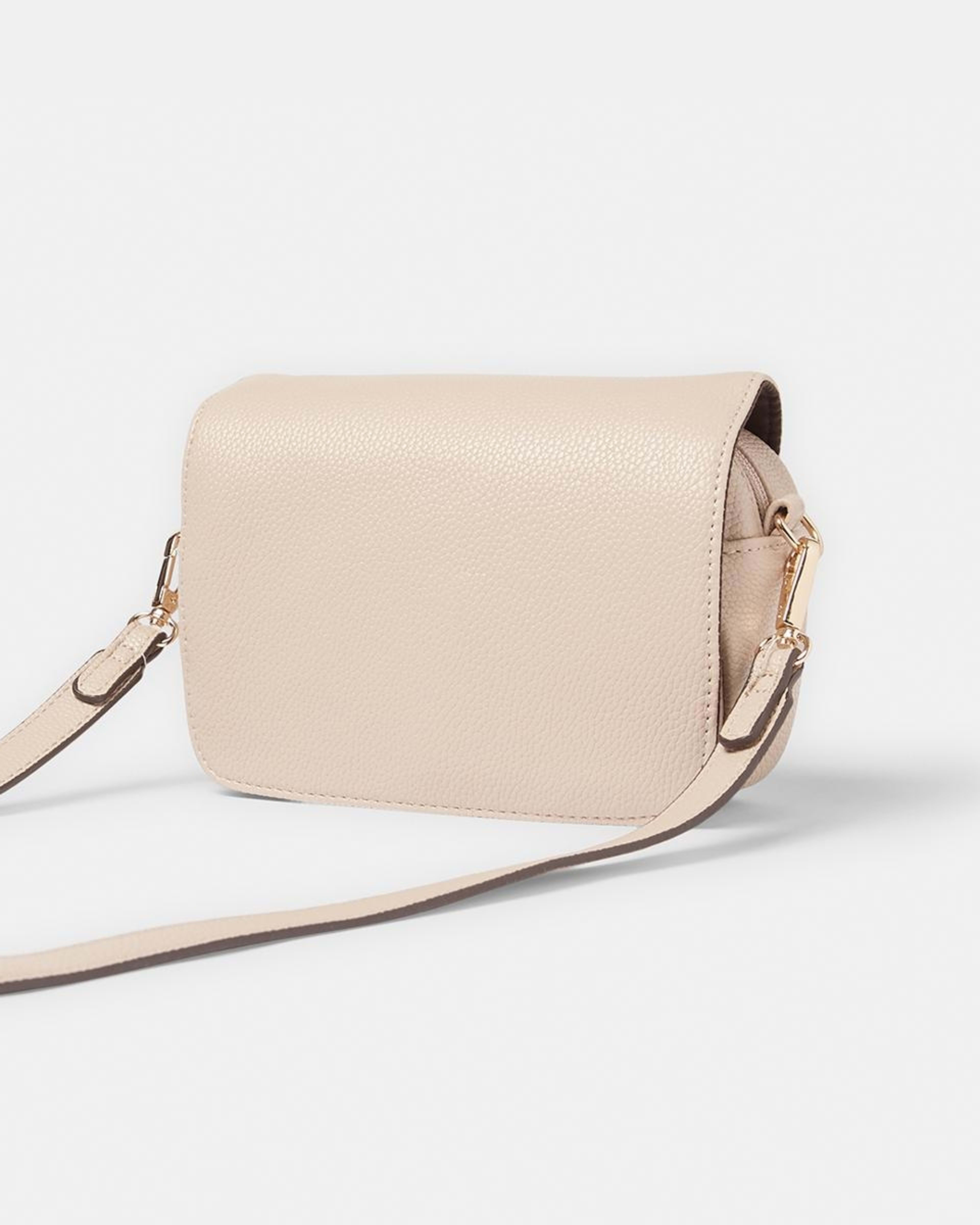2 Front Flap Crossbody Bag Sand, 2 of 5