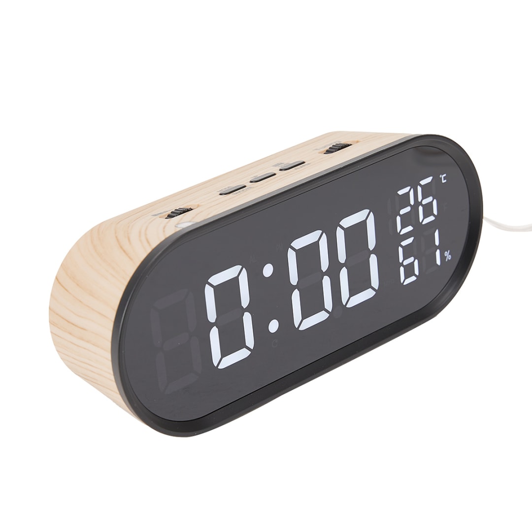 Clock Radio Wood Look Kmart