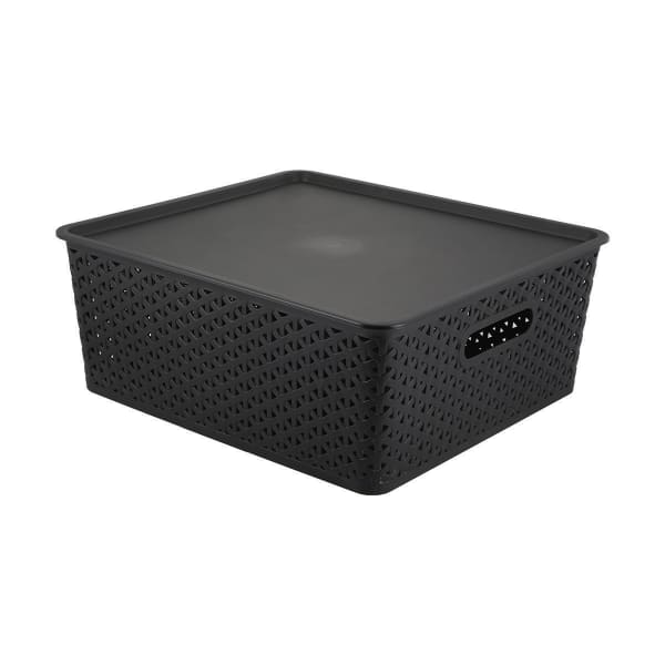 Flat Storage Container with Lid