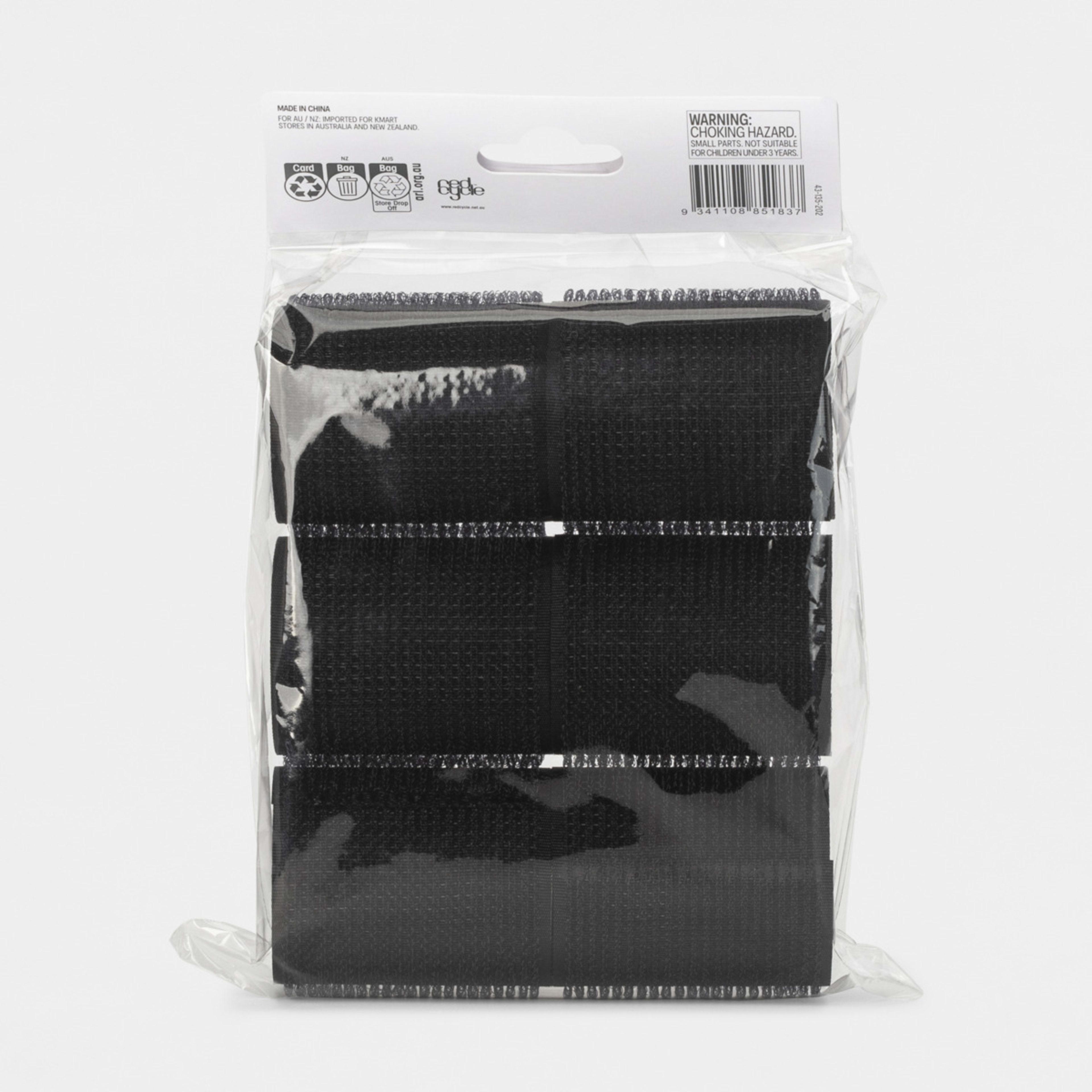 5 6 Pack Soft Sleep In Rollers - Black, 5 of 5