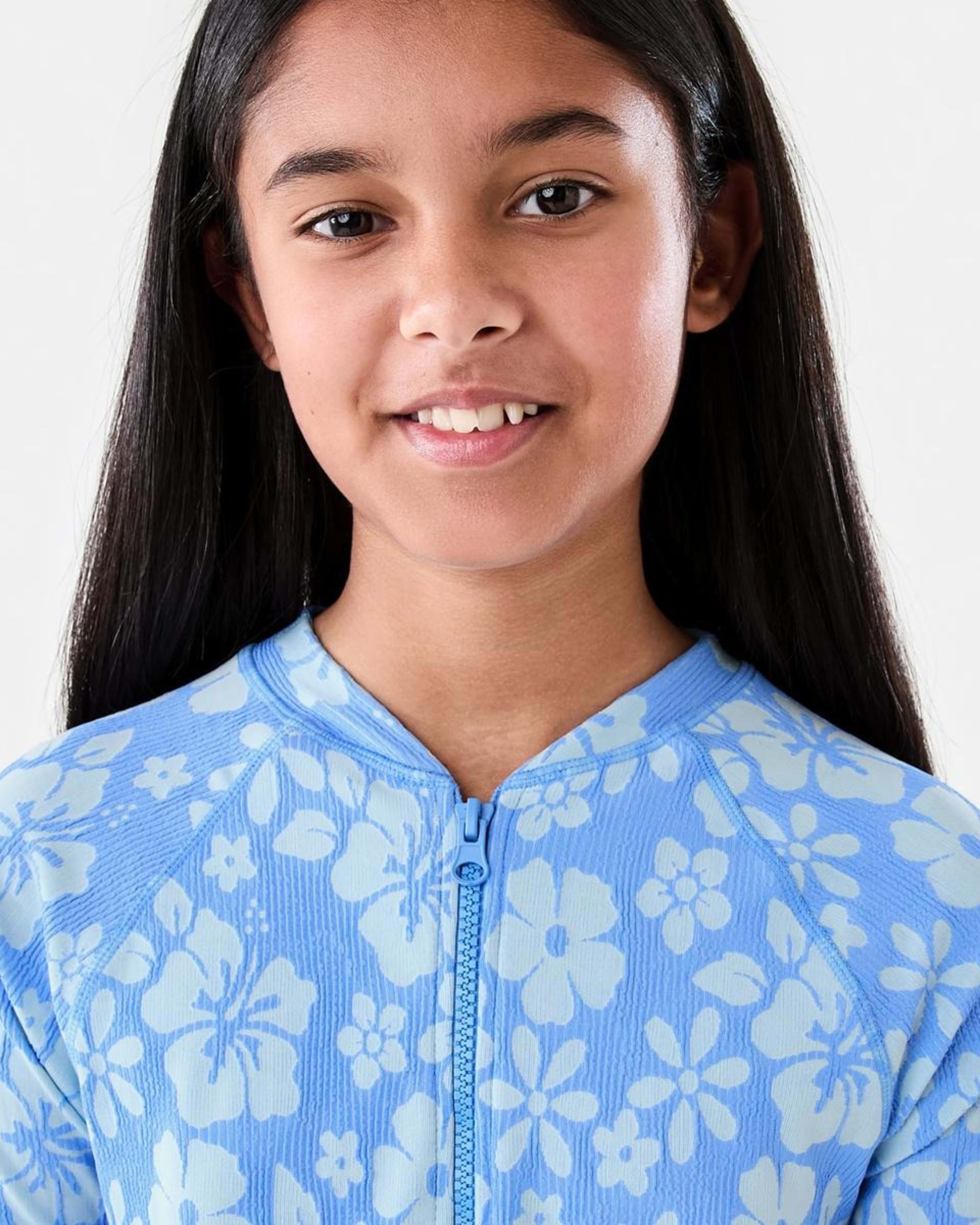 2 Long Sleeve Swimsuit Trpc Flwrs, 2 of 6