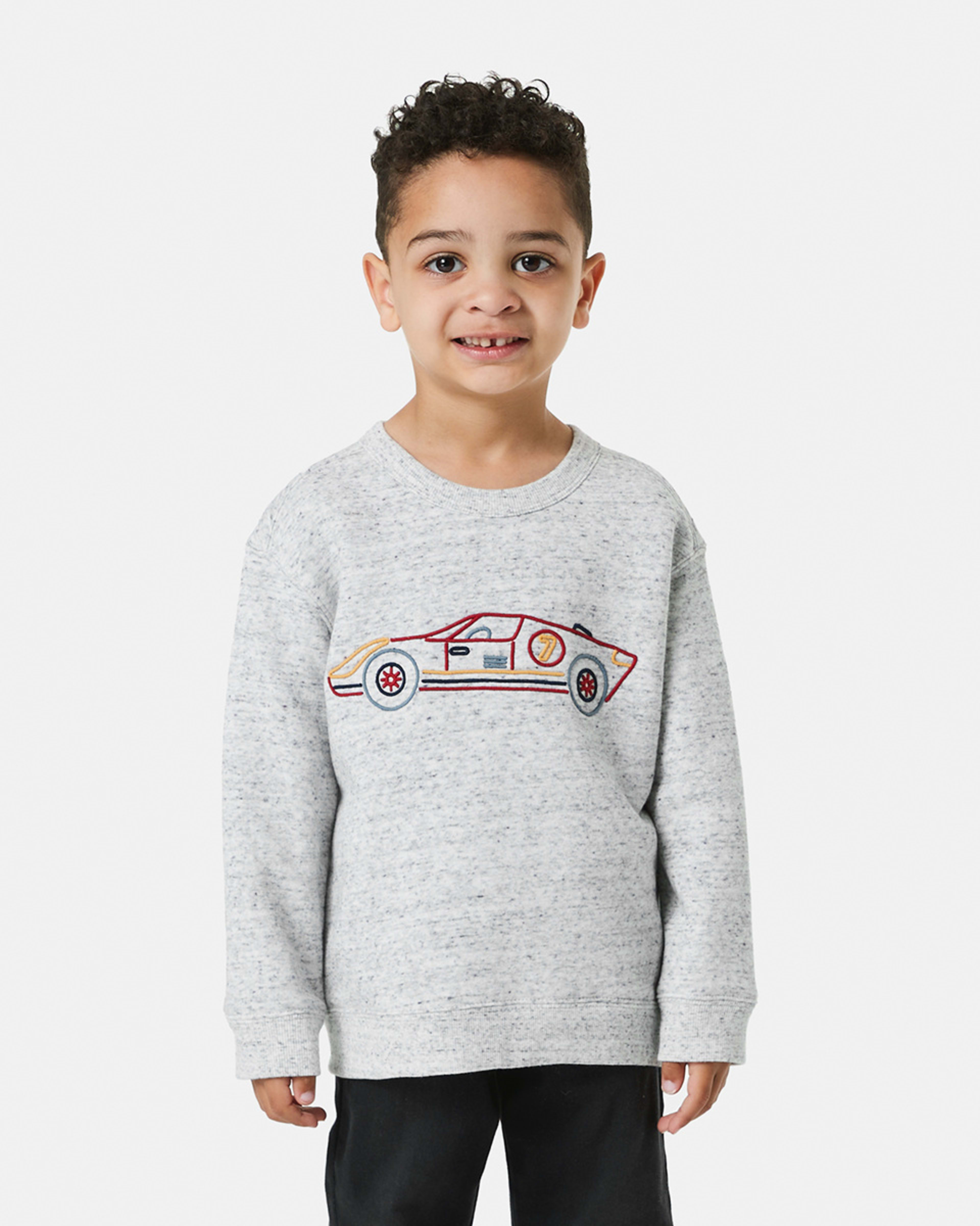 Embroidered Crew Neck Sweatshirt Kmart