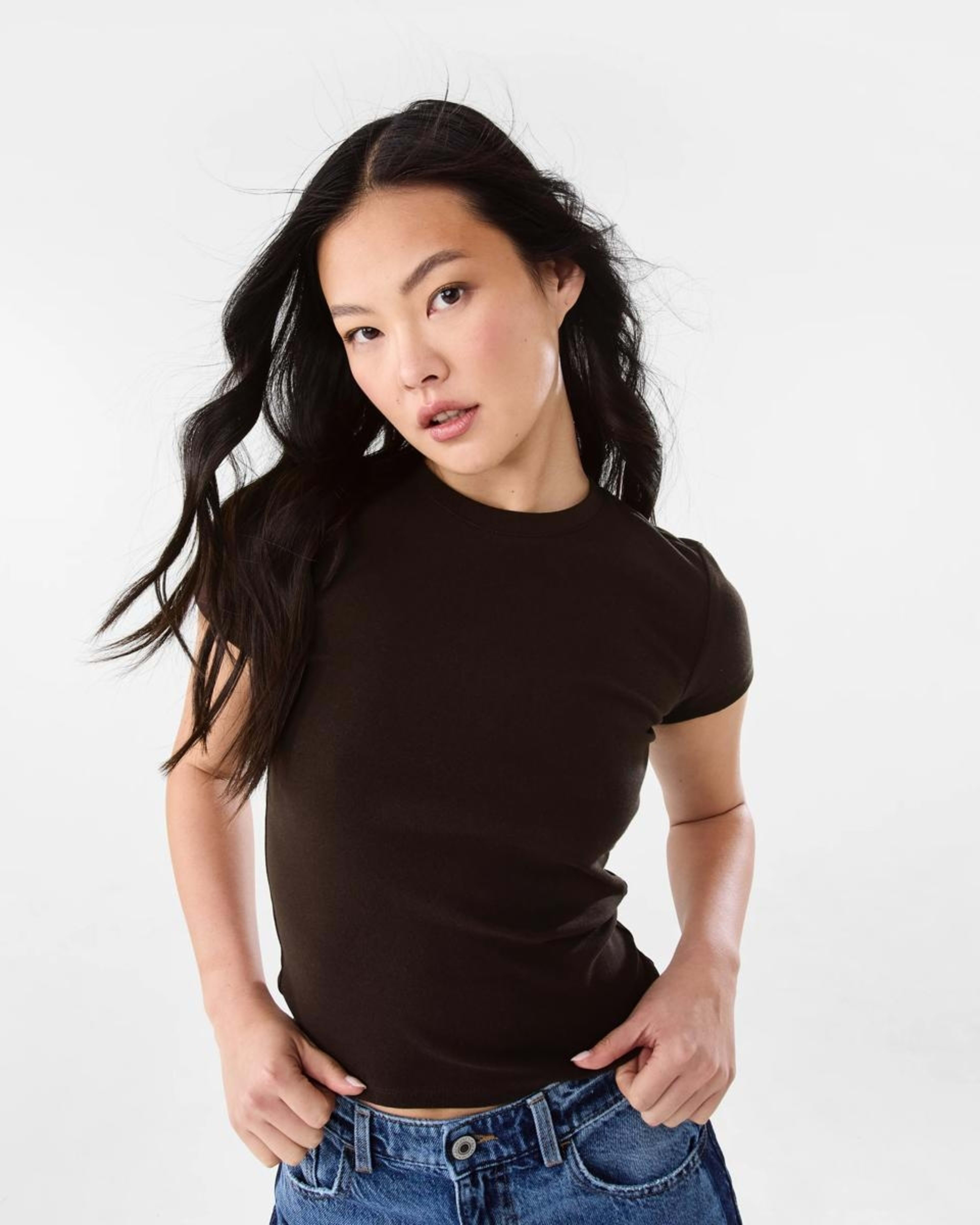 1 Short Sleeve Neat Fit T-shirt MELTED CHOCOLATE