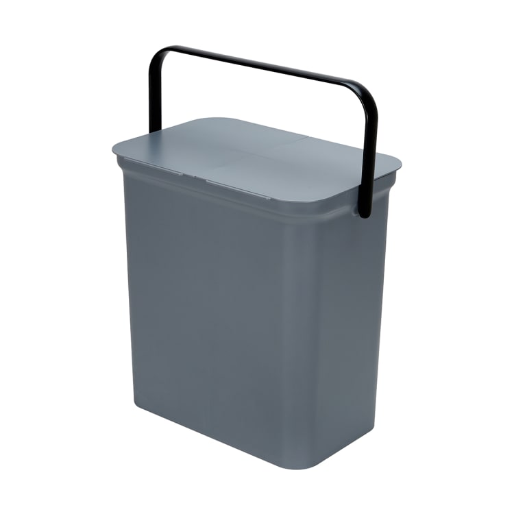 28L Grey Flip Top Recycle Bin Kmart