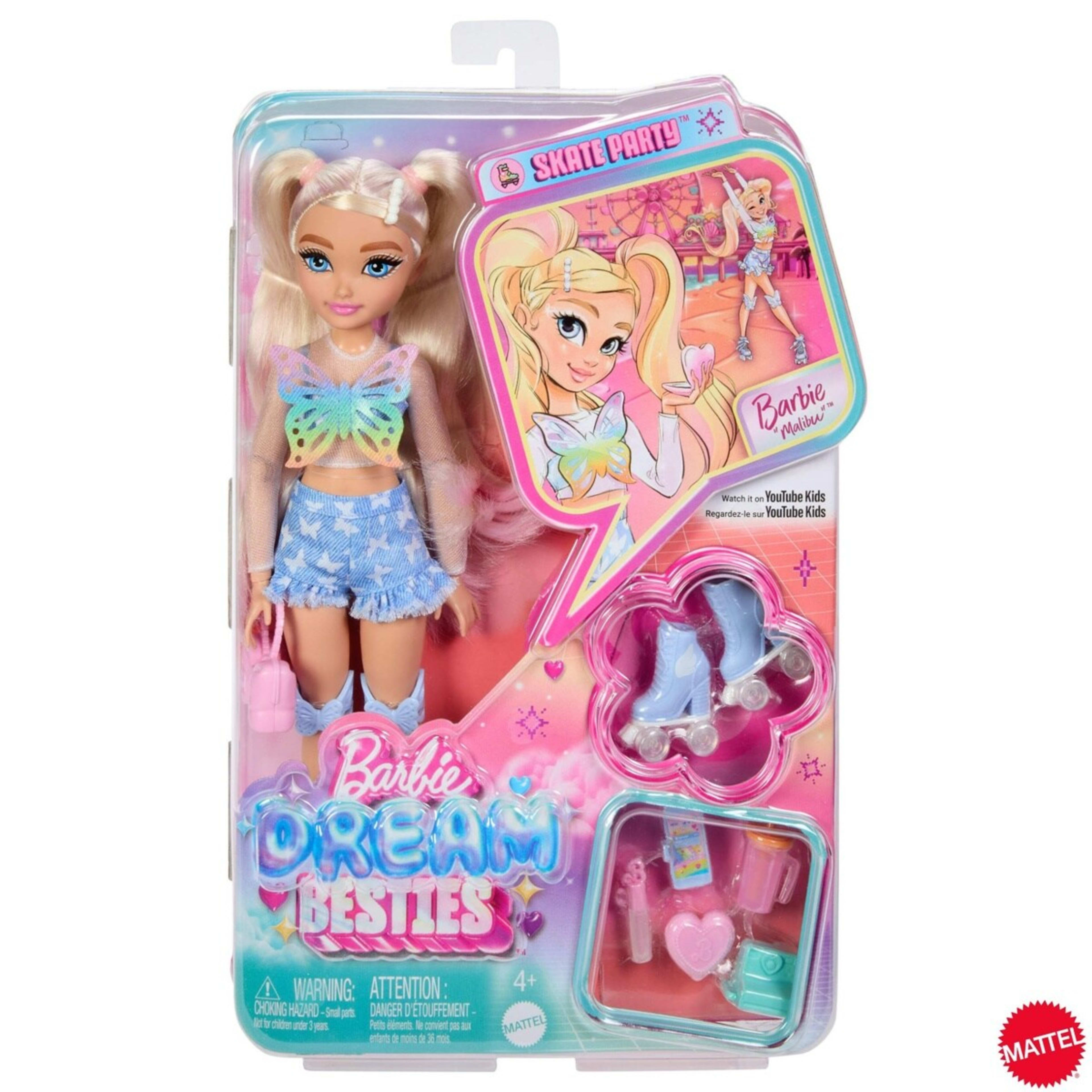 1 Barbie Dream Besties 'Malibu' Roller Skating Fashion Doll