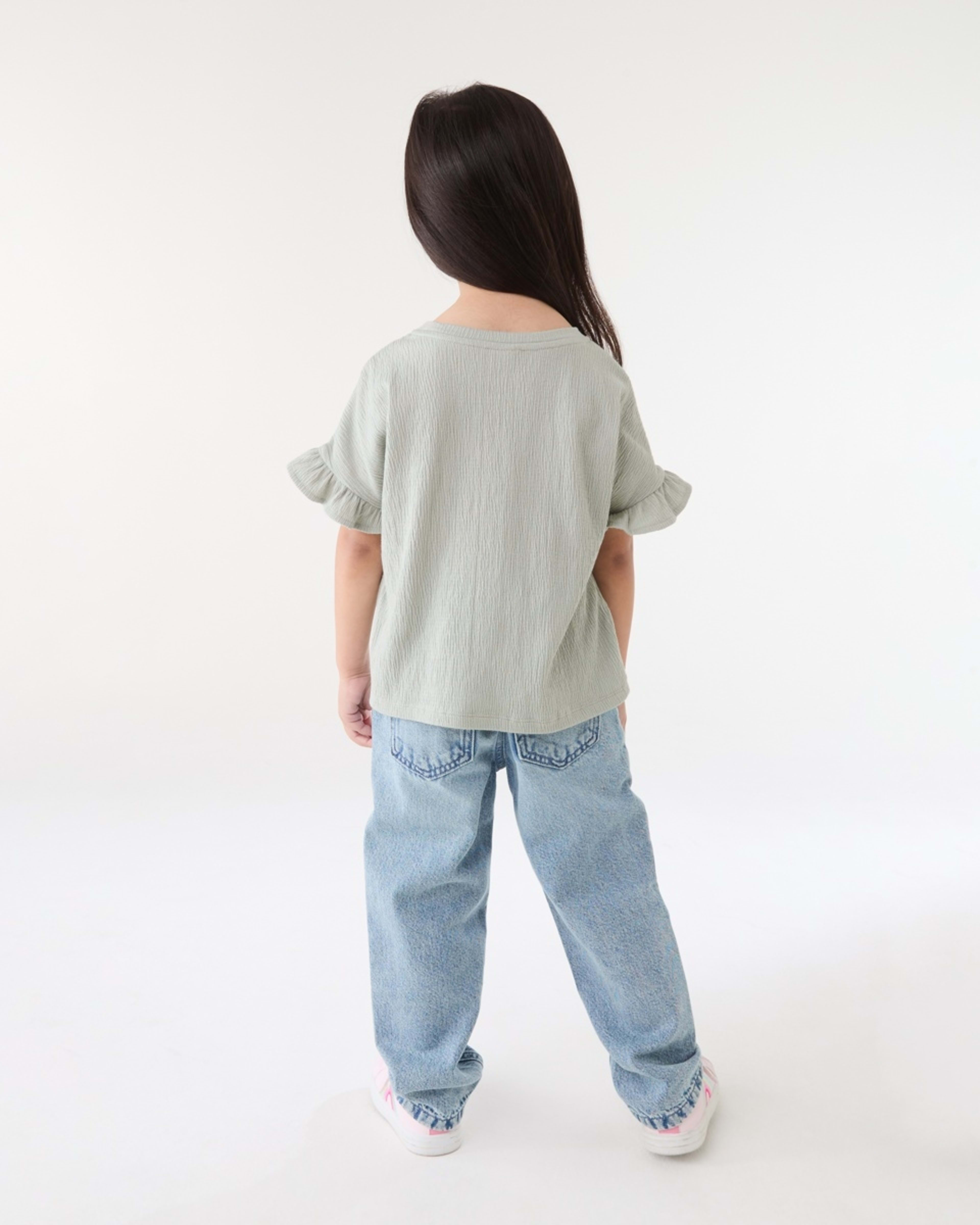 6 Short Sleeve Crinkle T-shirt AQUA GREY, 6 of 6