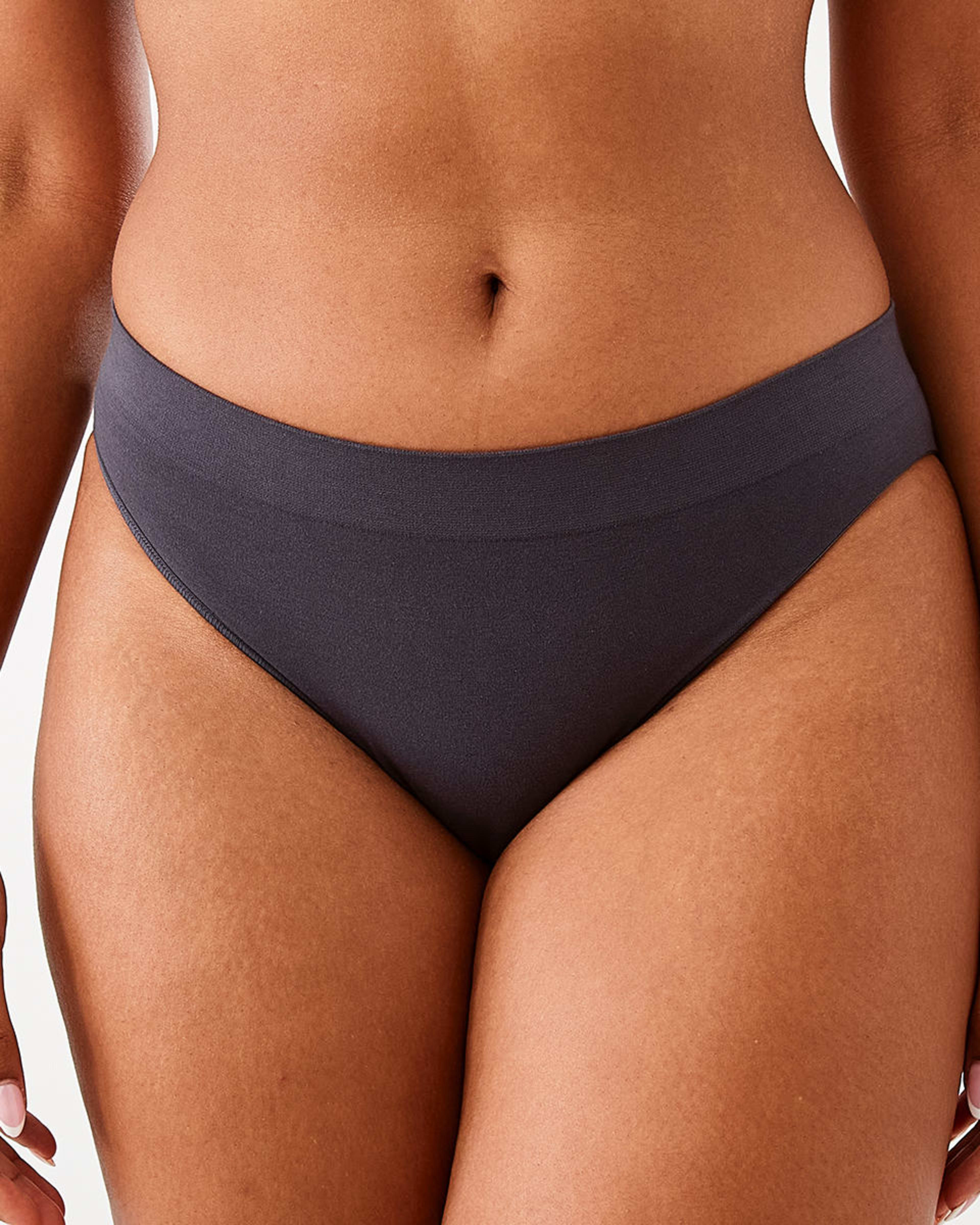 5 3 Pack Seamfree Cotton Bikini Briefs WASHED SLATE, SEAGRASS BLUE, BRIGHT TURQUOISE, 5 of 8