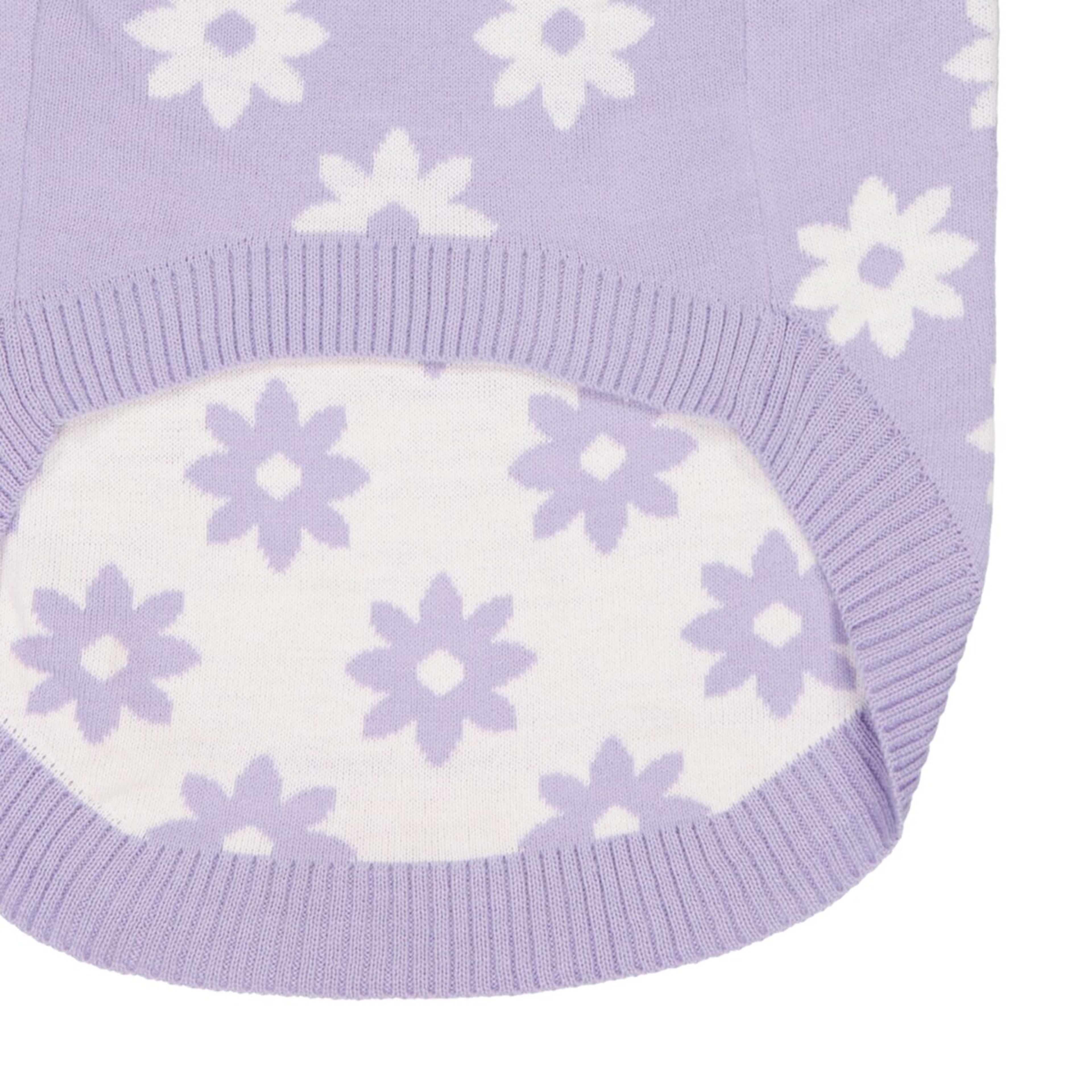 8 Pet Daisy Knit Jumper - Extra Extra Large, Purple, 8 of 10