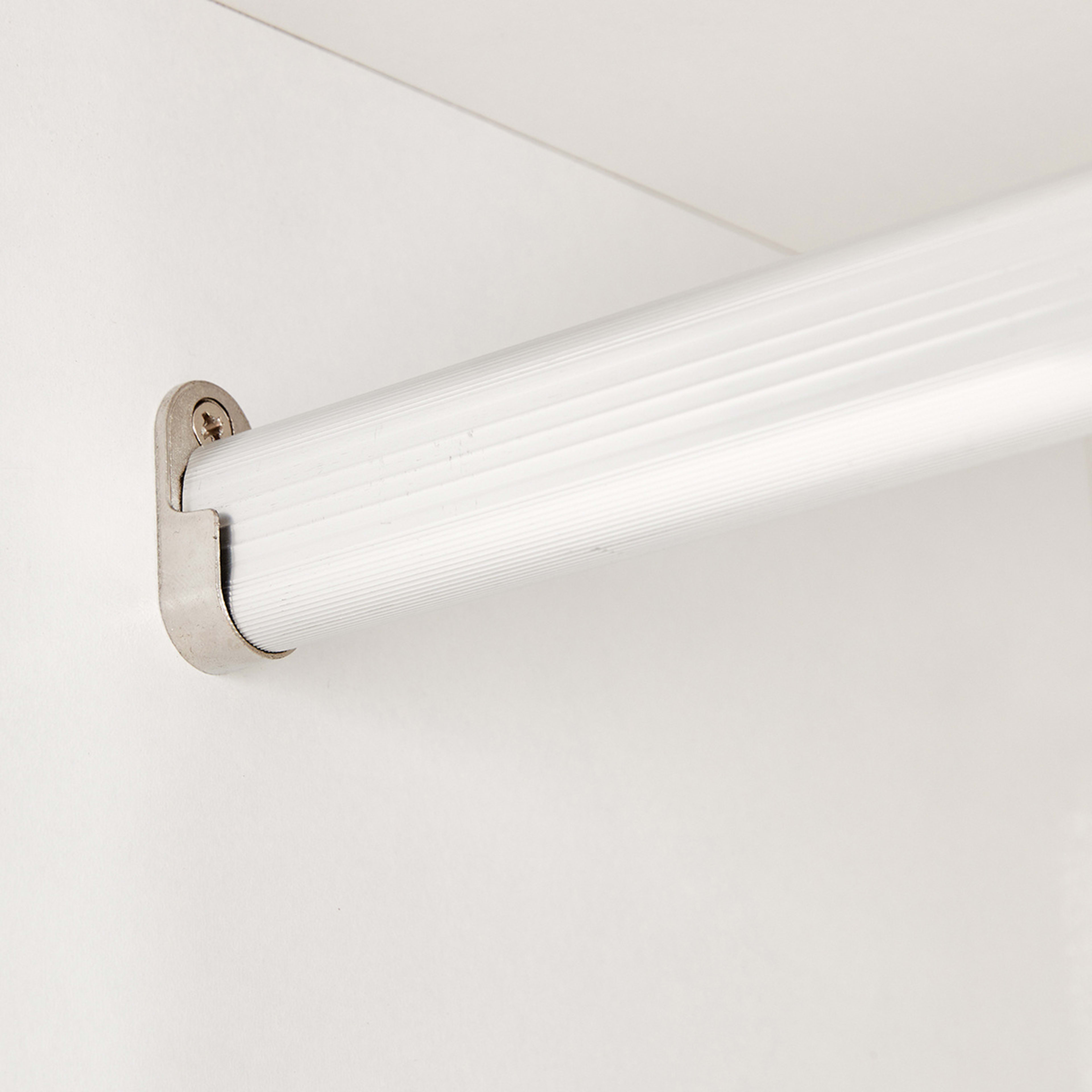 Owen Wardrobe Hanging Rail with Storage Shelf Kmart