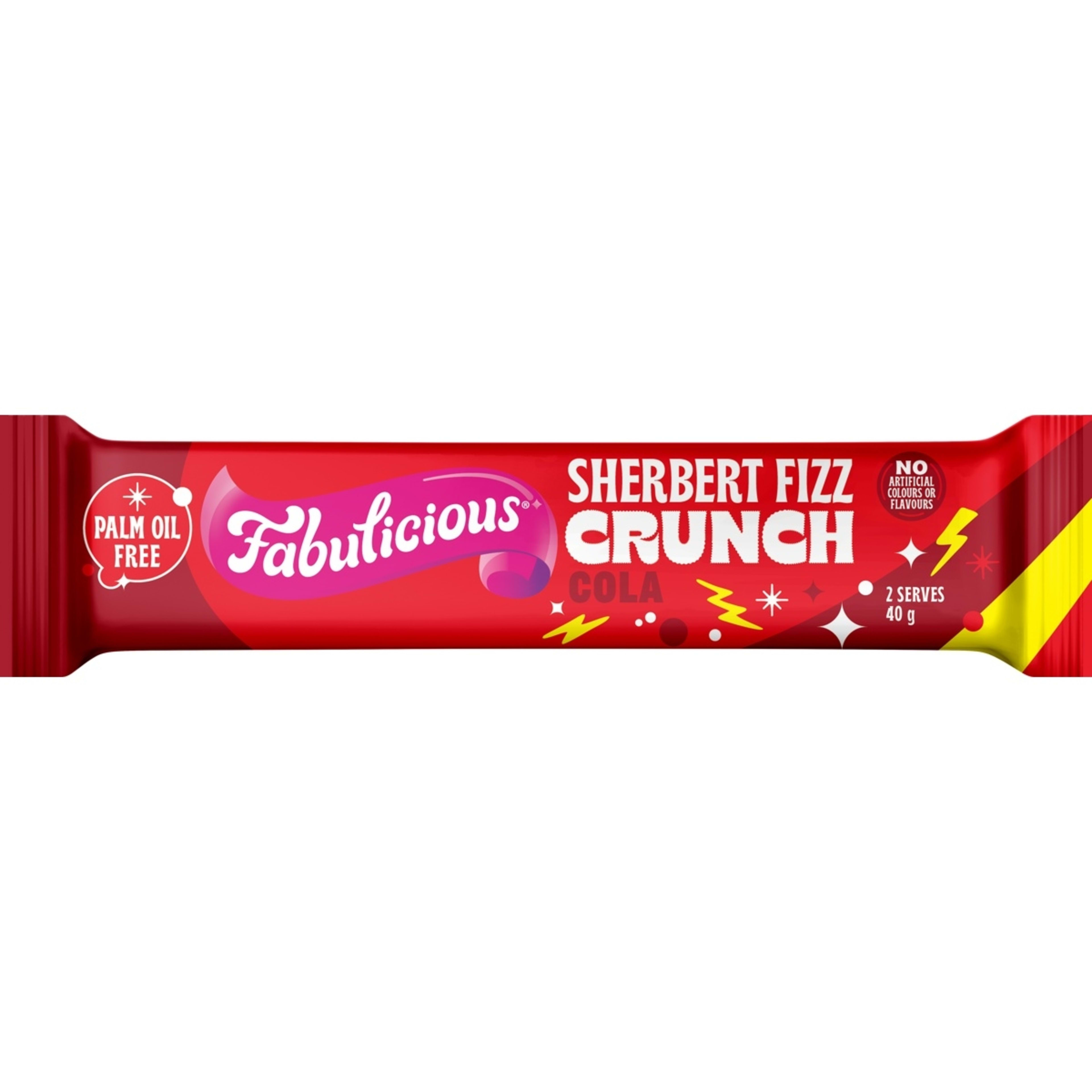 1 Fabulicious Sherbert Fizz Crunch Cola Bar 40g