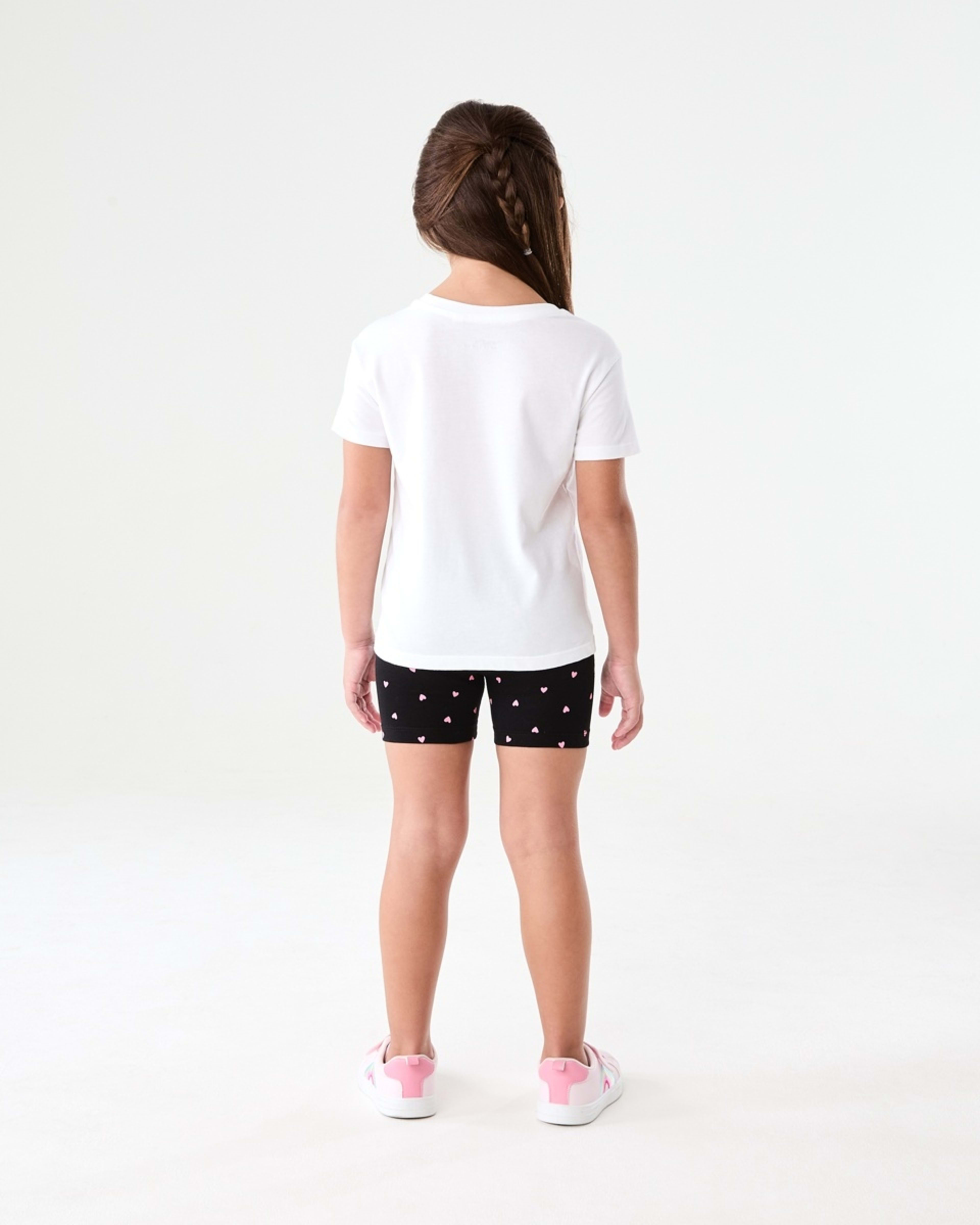 5 Printed Bike Shorts SKIPPING HEARTS BLACK, 5 of 5