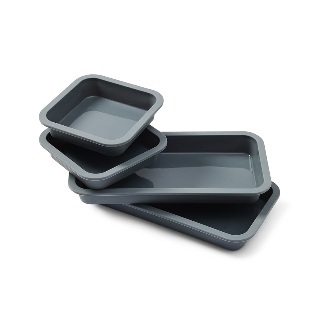 4 Piece Silicone Baking Tray Divider Set Kmart