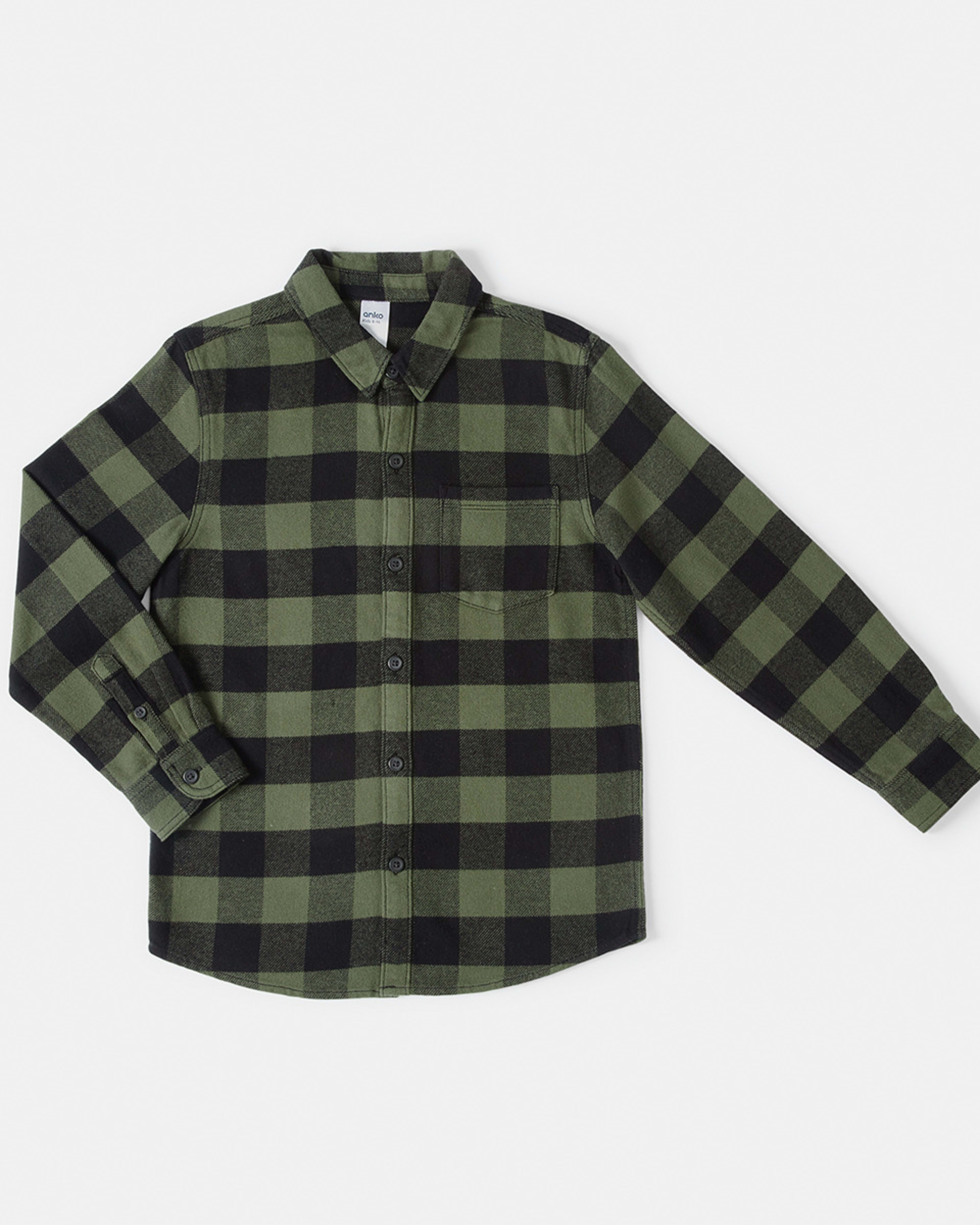 Long Sleeve Flannel Shirt Kmart