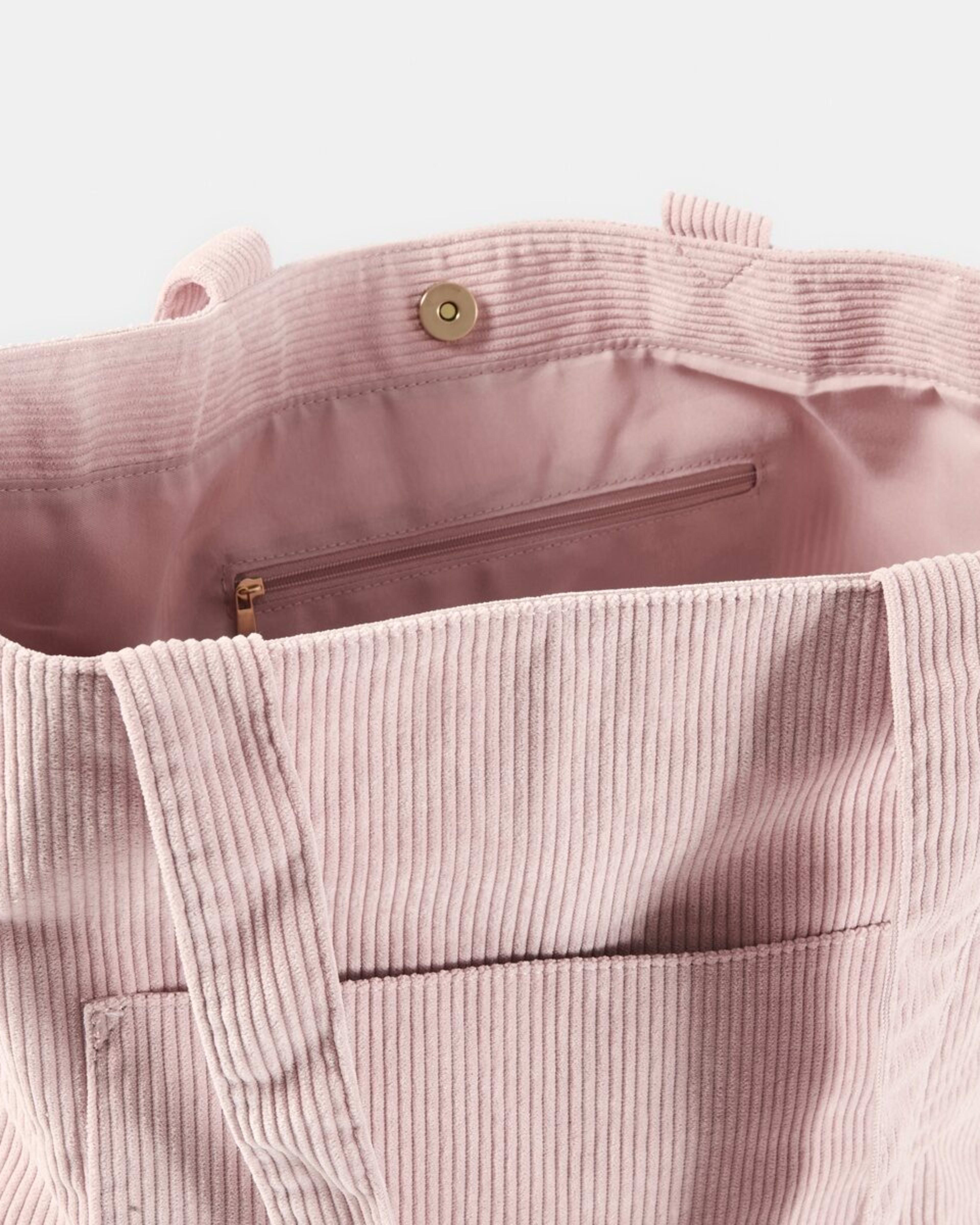 4 Corduroy Tote Bag Rose Pink, 4 of 5