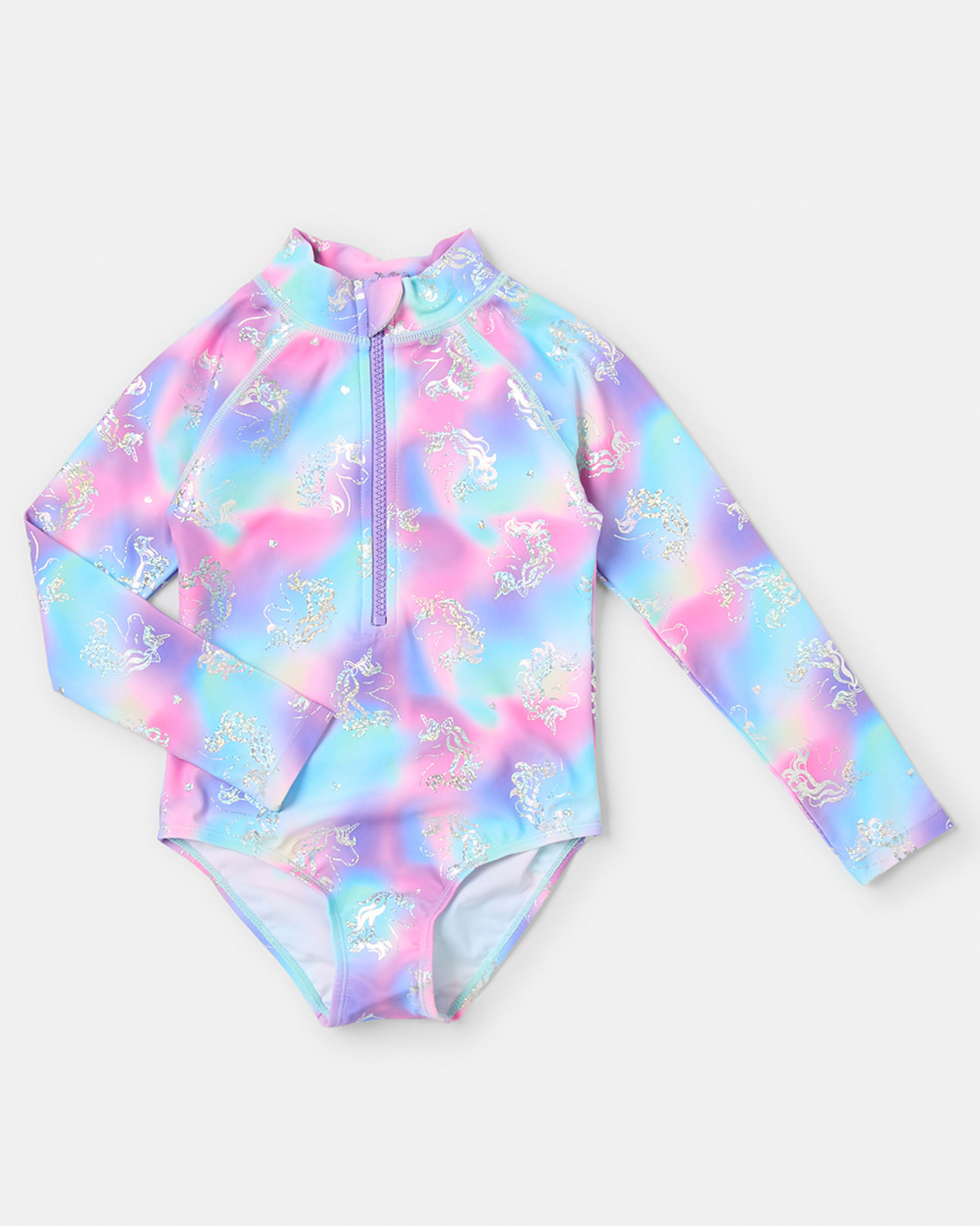 5 Long Sleeve One Piece Swimsuit Omb Unicrn, 5 of 6