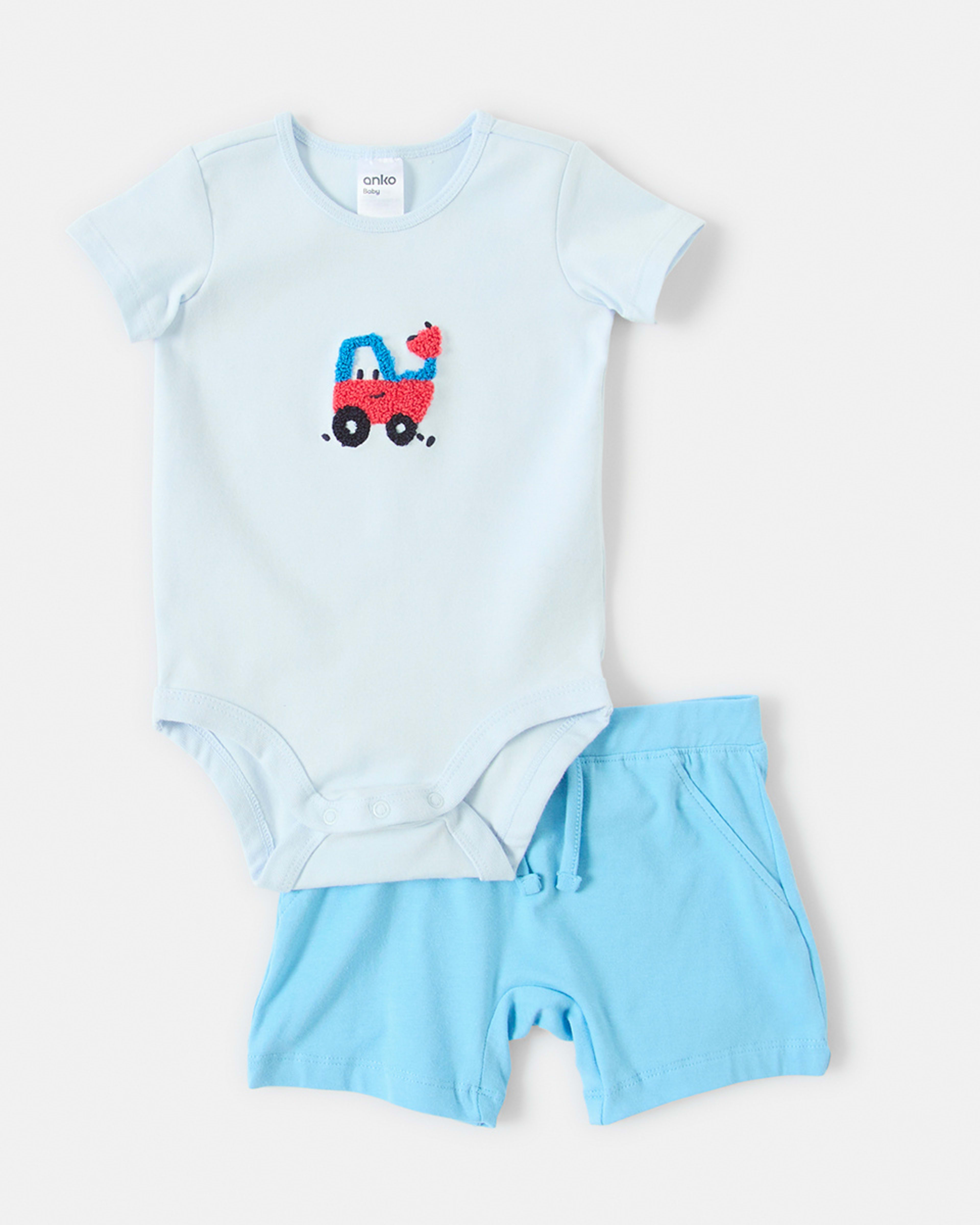 1 Shorts Set Blue Dig