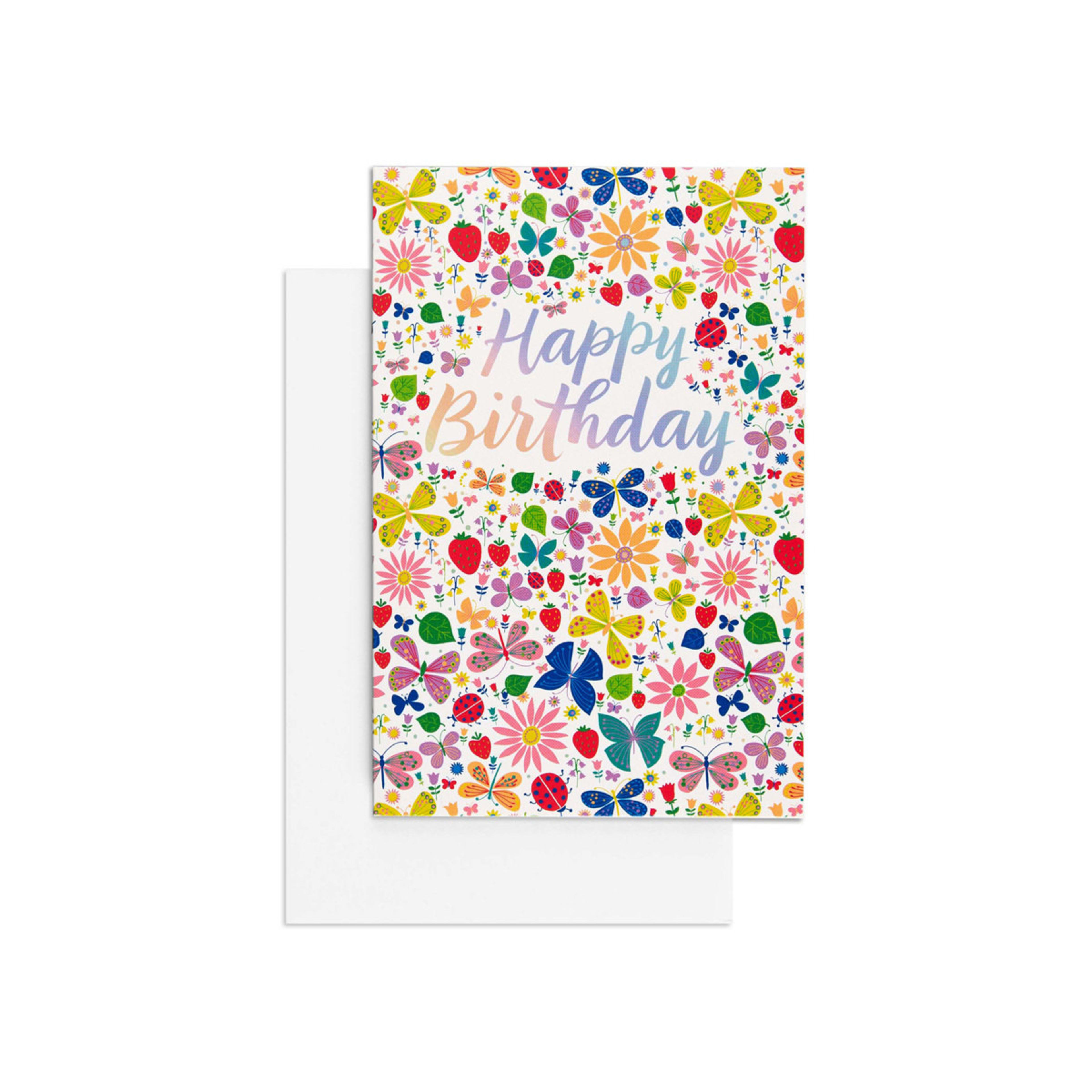 1 Hallmark Birthday Card by Creative Publishing - Floral Garden