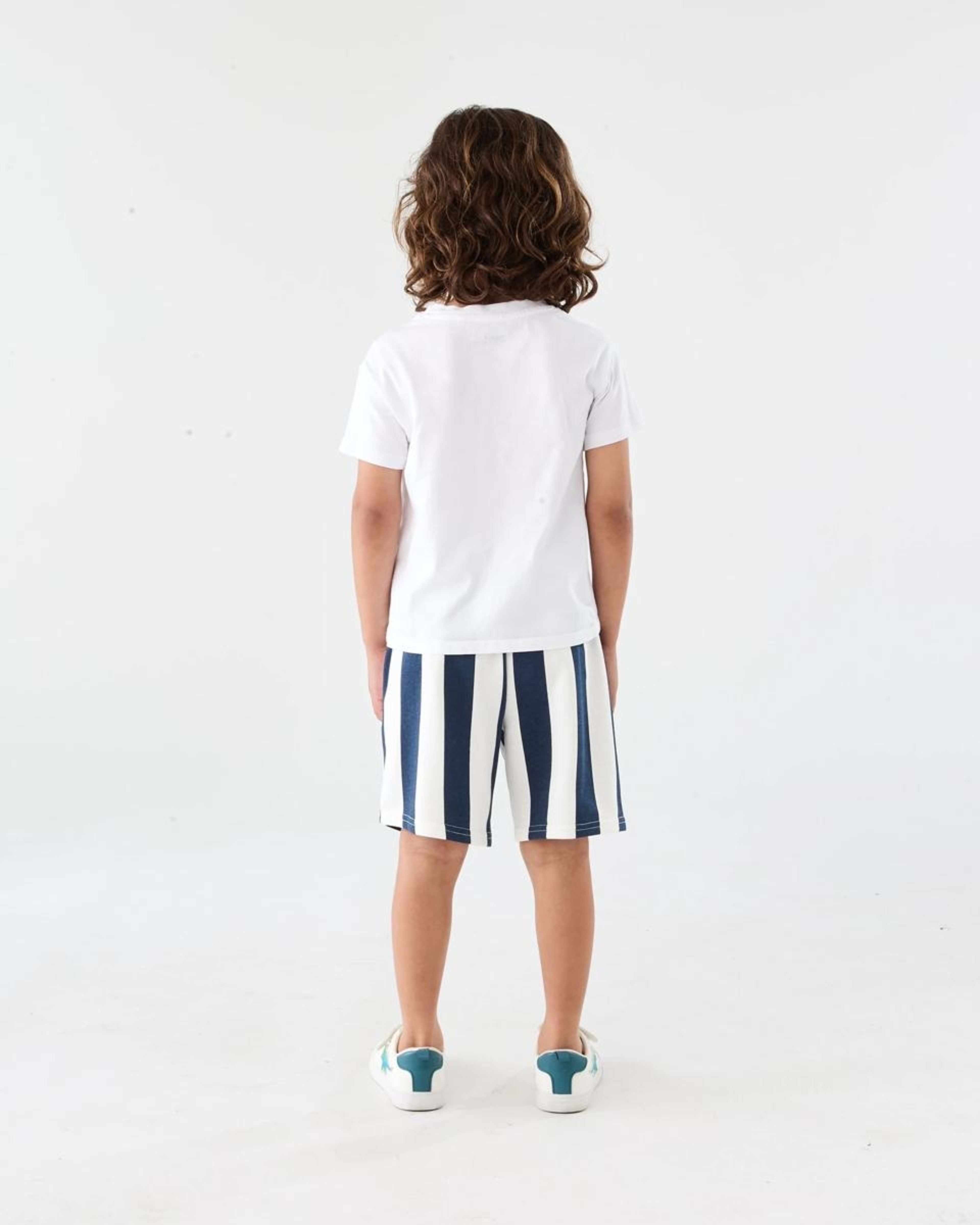 6 Bold Stripe Shorts Nvy Stripe, 6 of 6