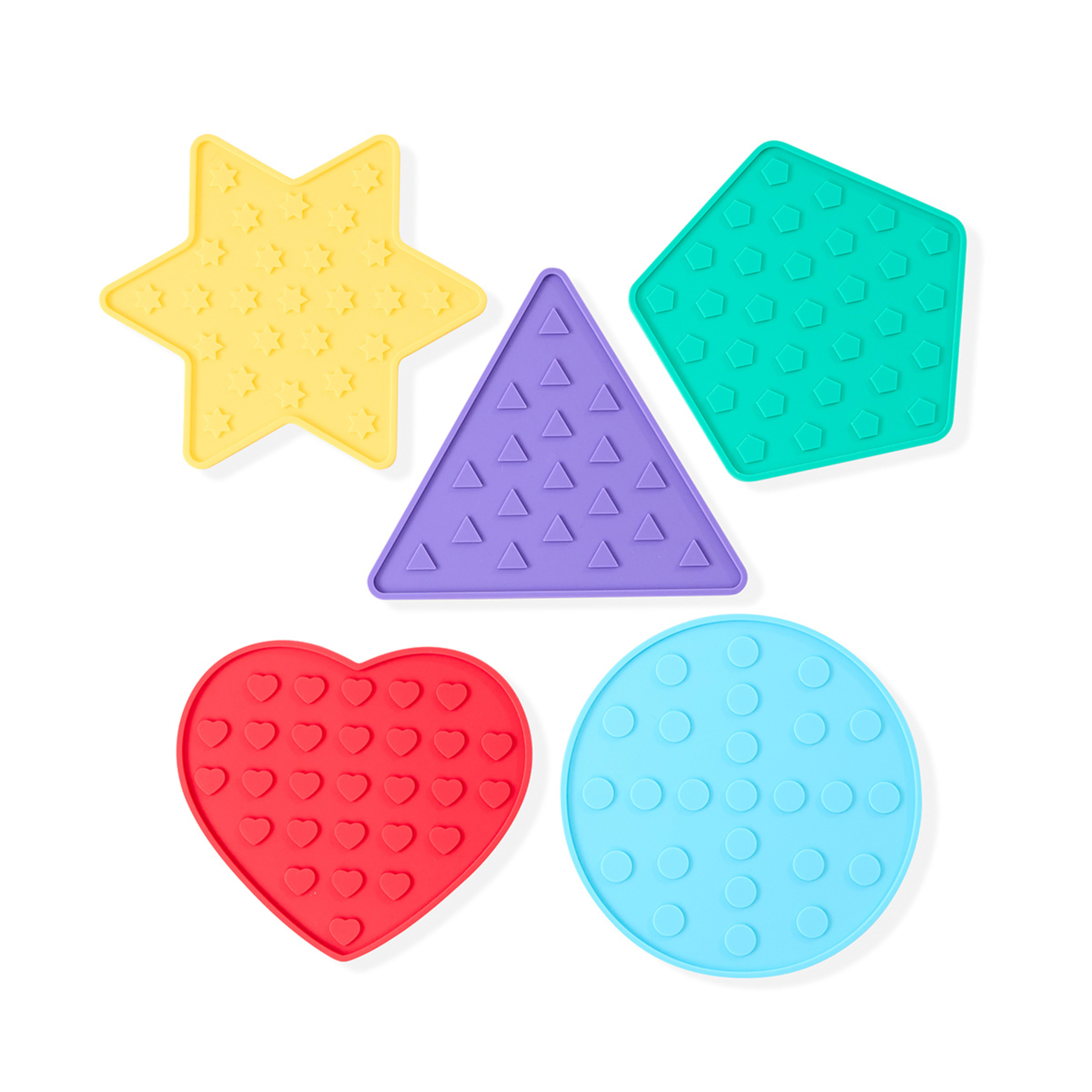 3 5 Piece Silicon Sensory Stepping Tiles, 3 of 10