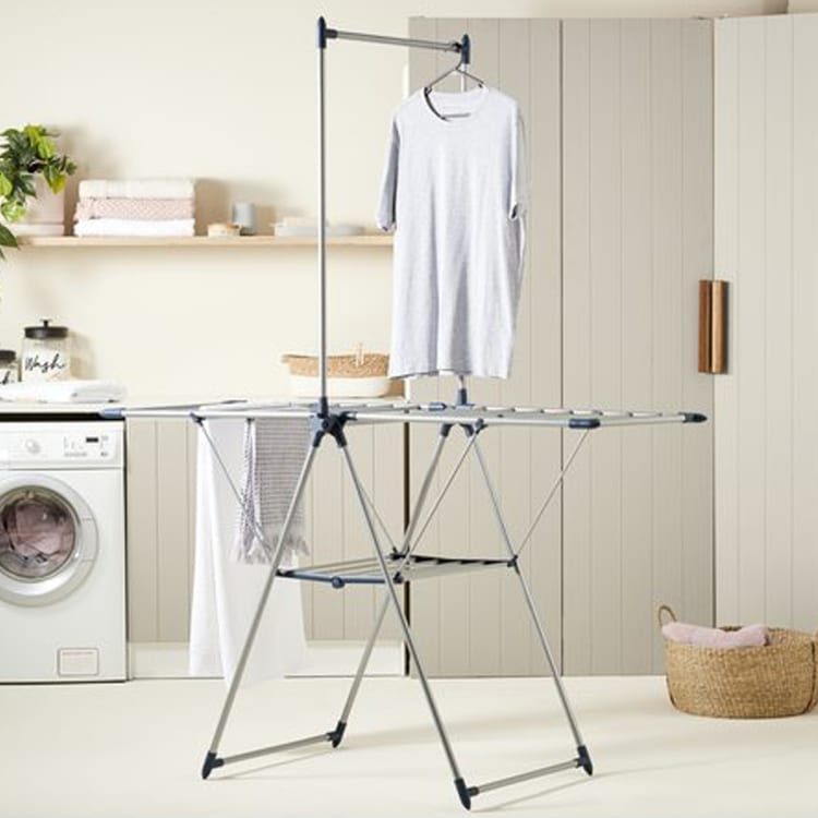 Winged Clothes Airer with Garment Rack Kmart