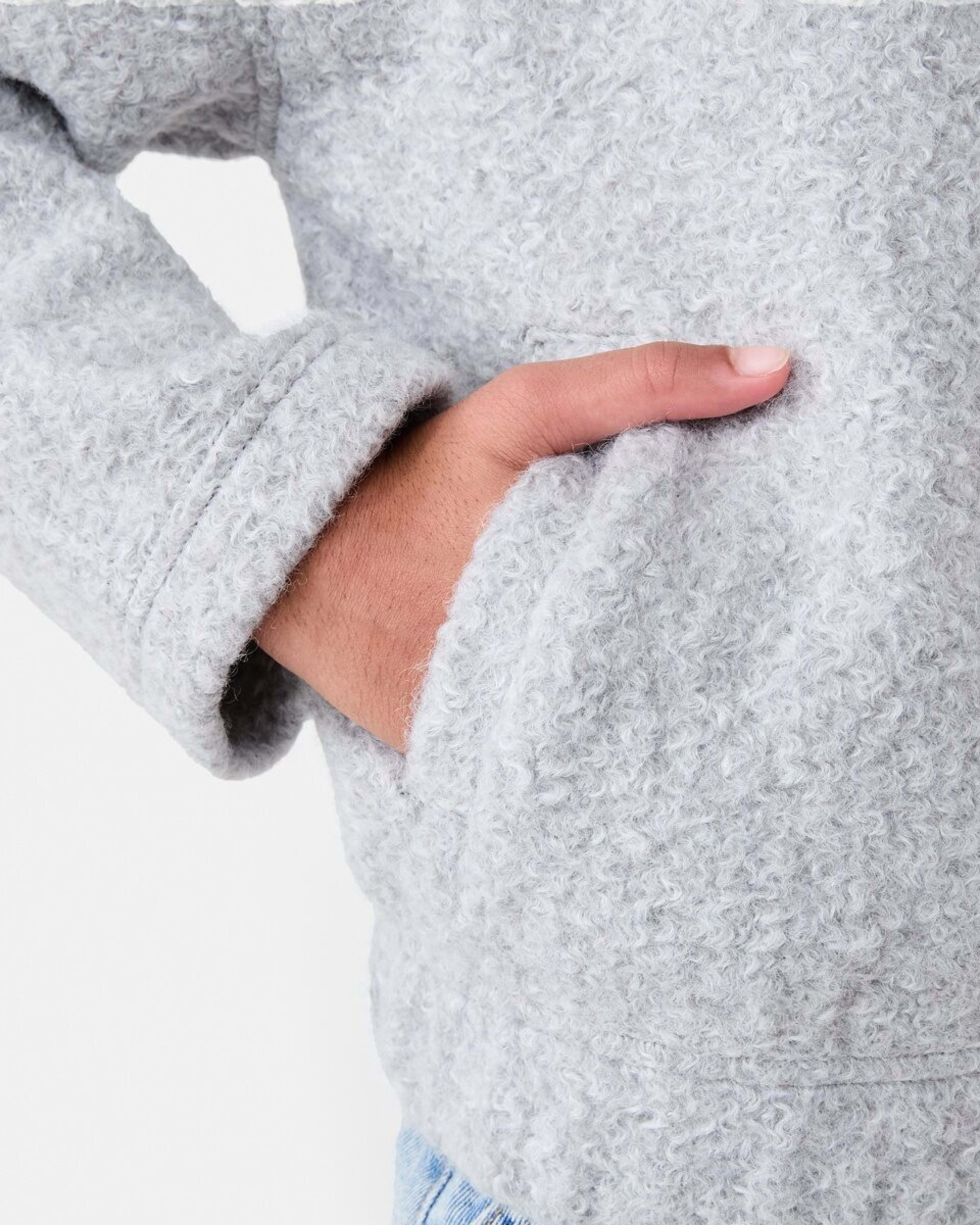6 Melton Jacket Fleece Gry, 6 of 8