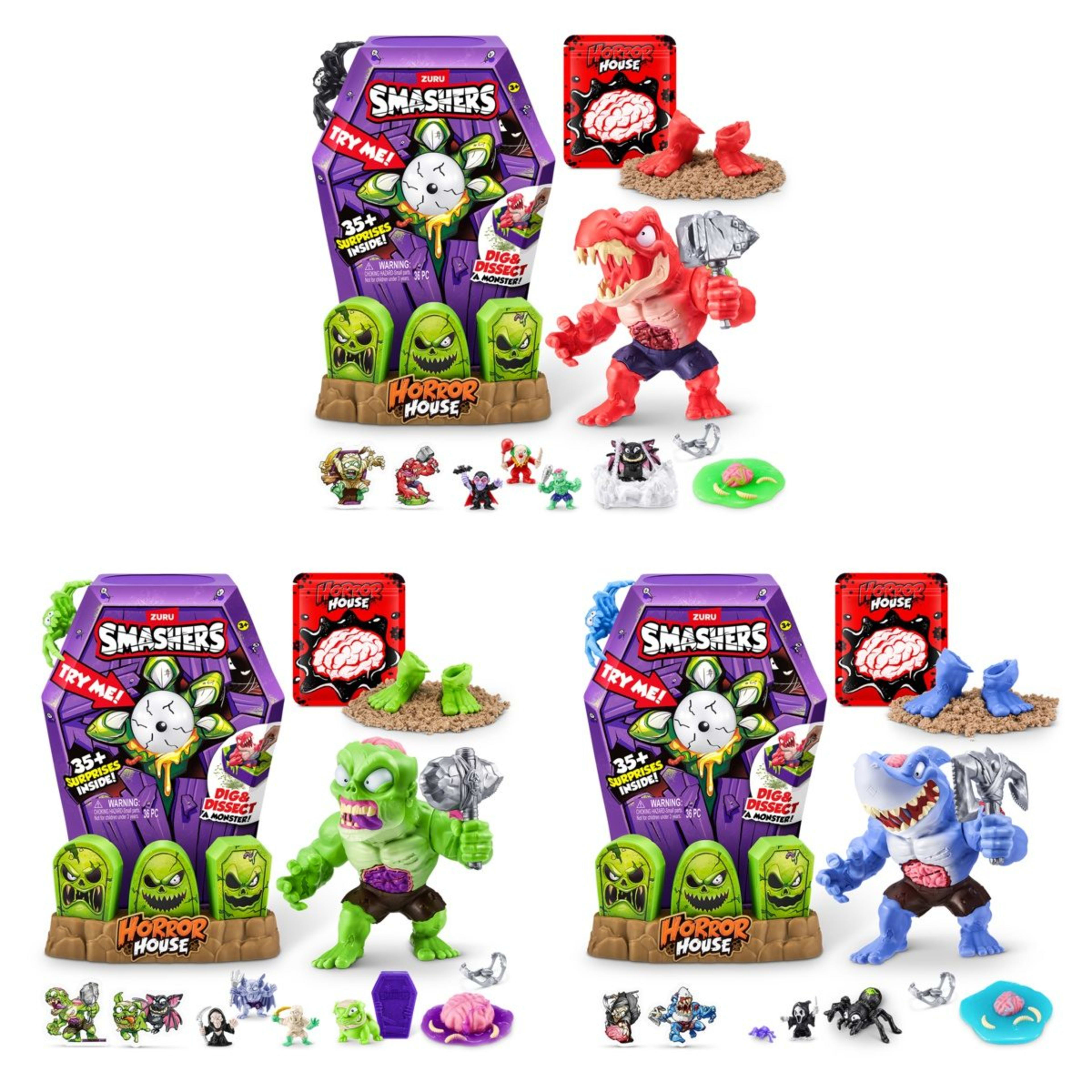 1 36 Piece Zuru Smashers Mega Horror House Playset - Assorted