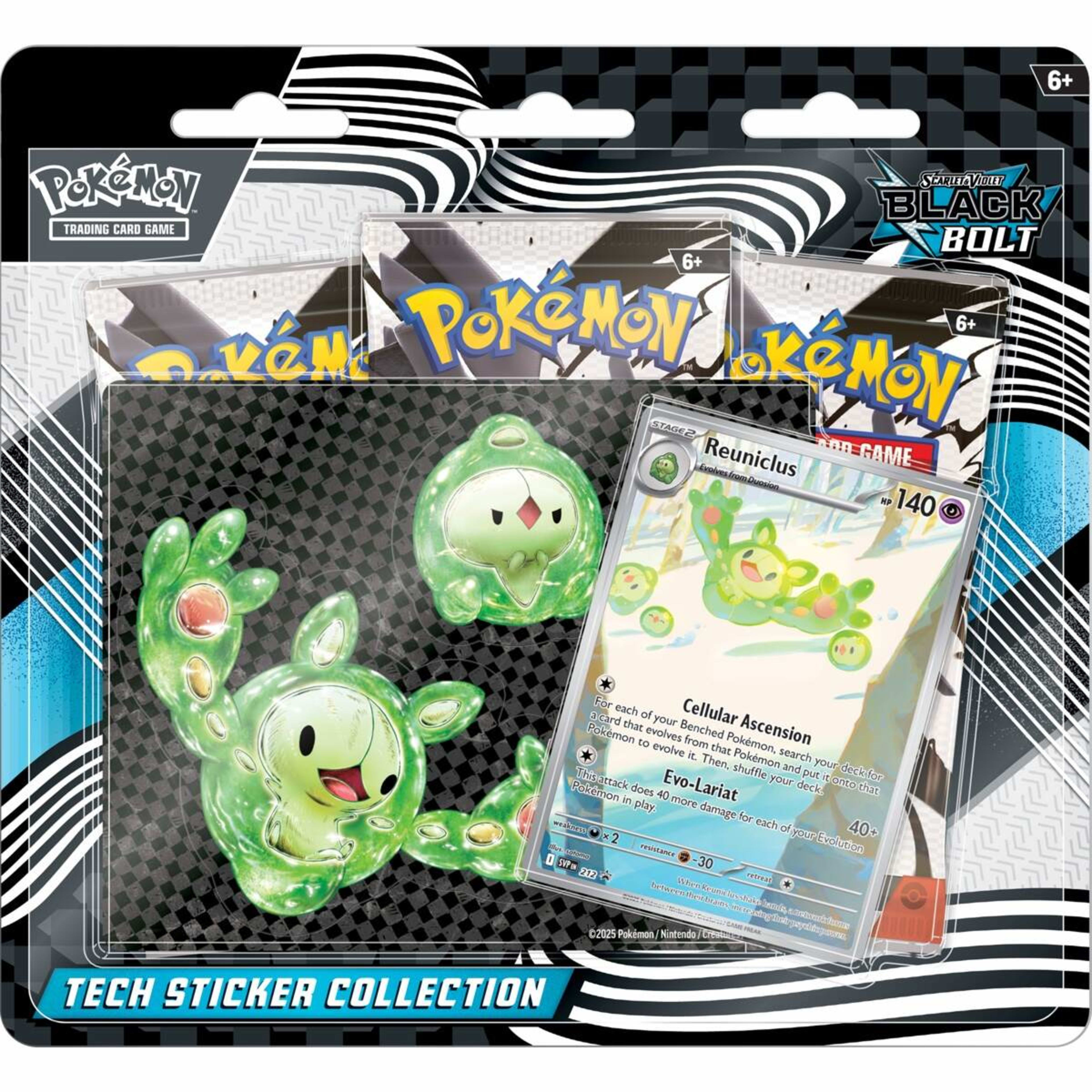 1 Pokemon Trading Card Game: Scarlet & Violet Black Bolt Tech Sticker Collection