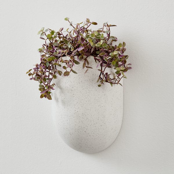 Chthanging Wall Mounted Flower Vase Clock Landscape Decoration Home 最大