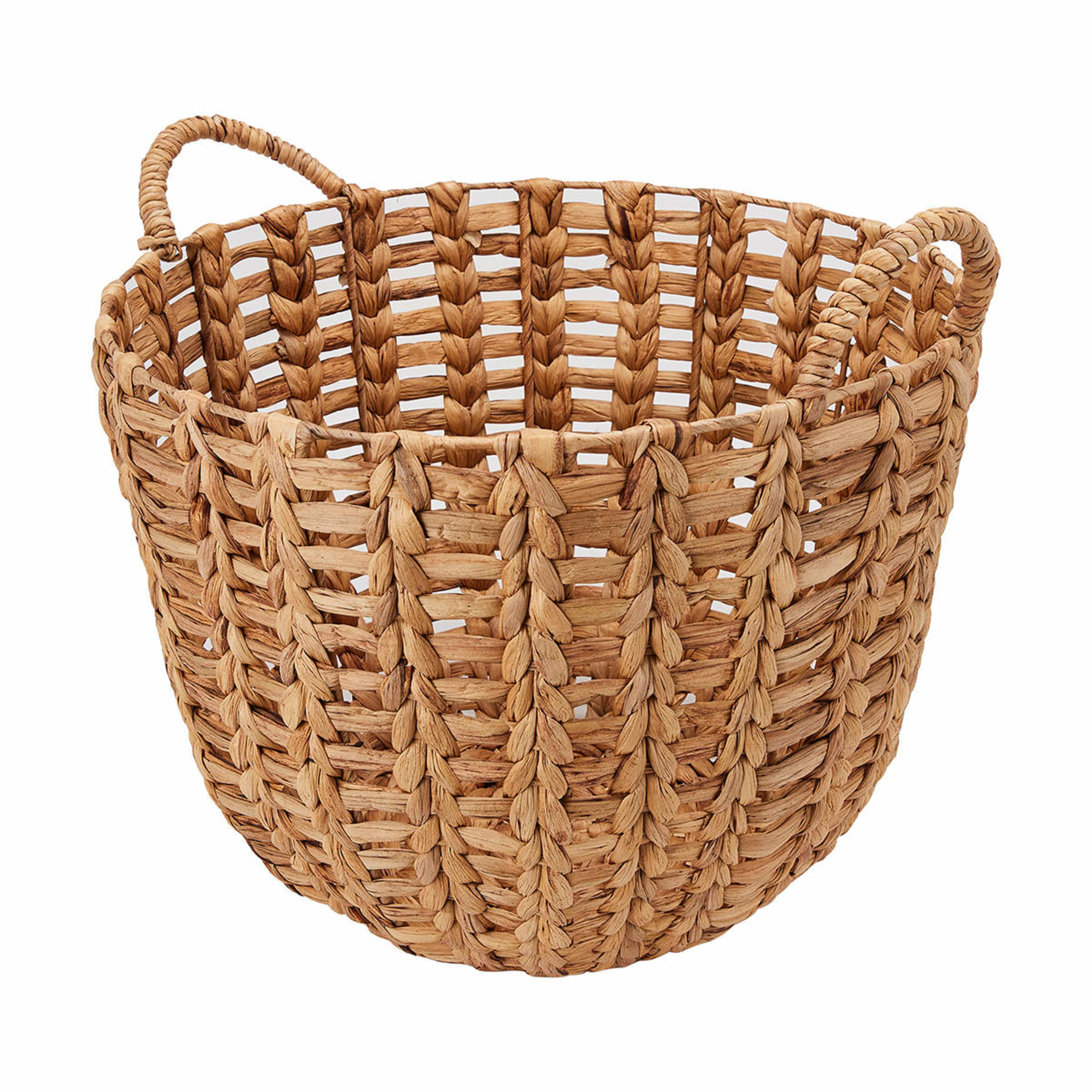 Round Twist Weave Basket Extra Large, Natural Kmart