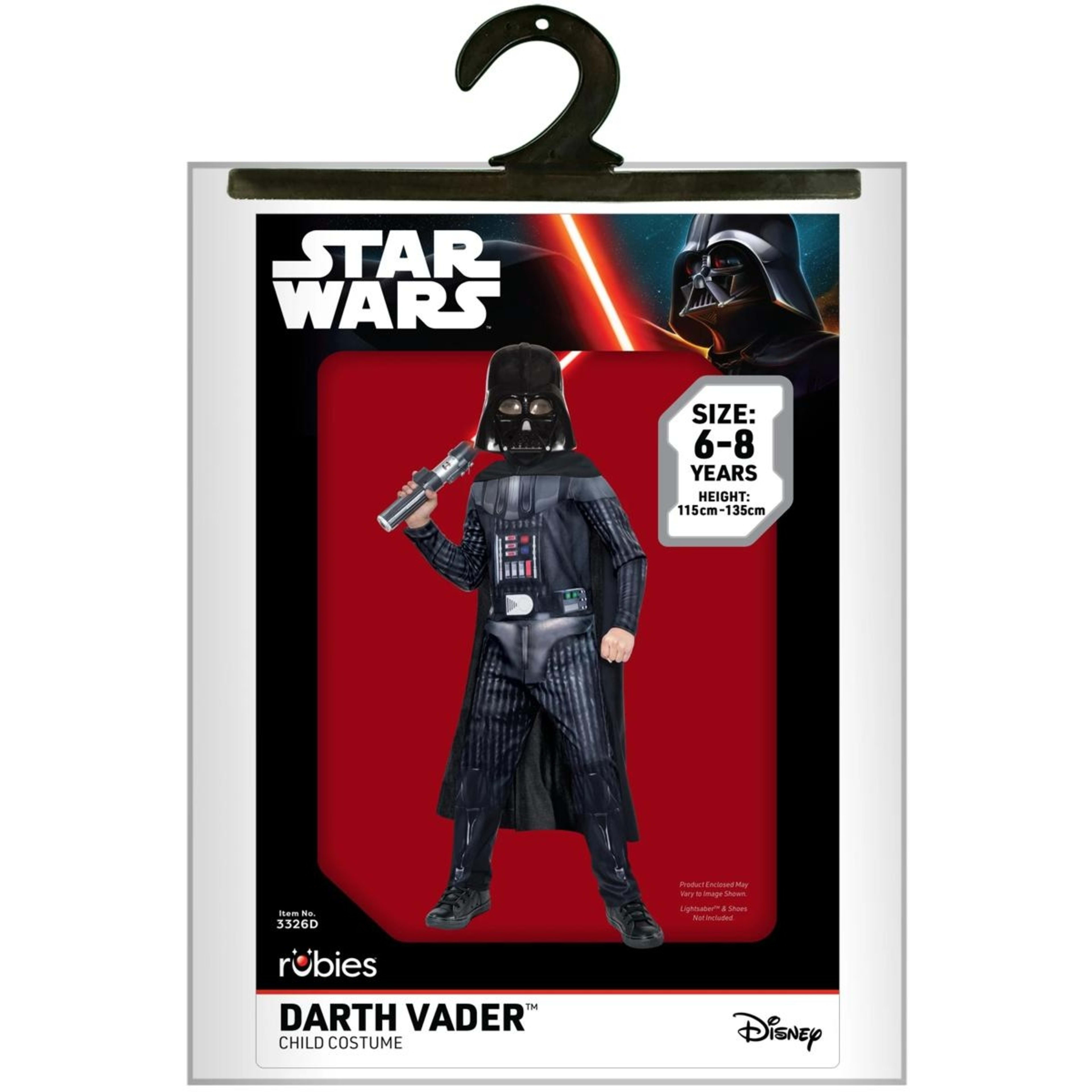 3 Star Wars Darth Vader Classic Costume - Ages 6-8, 3 of 3