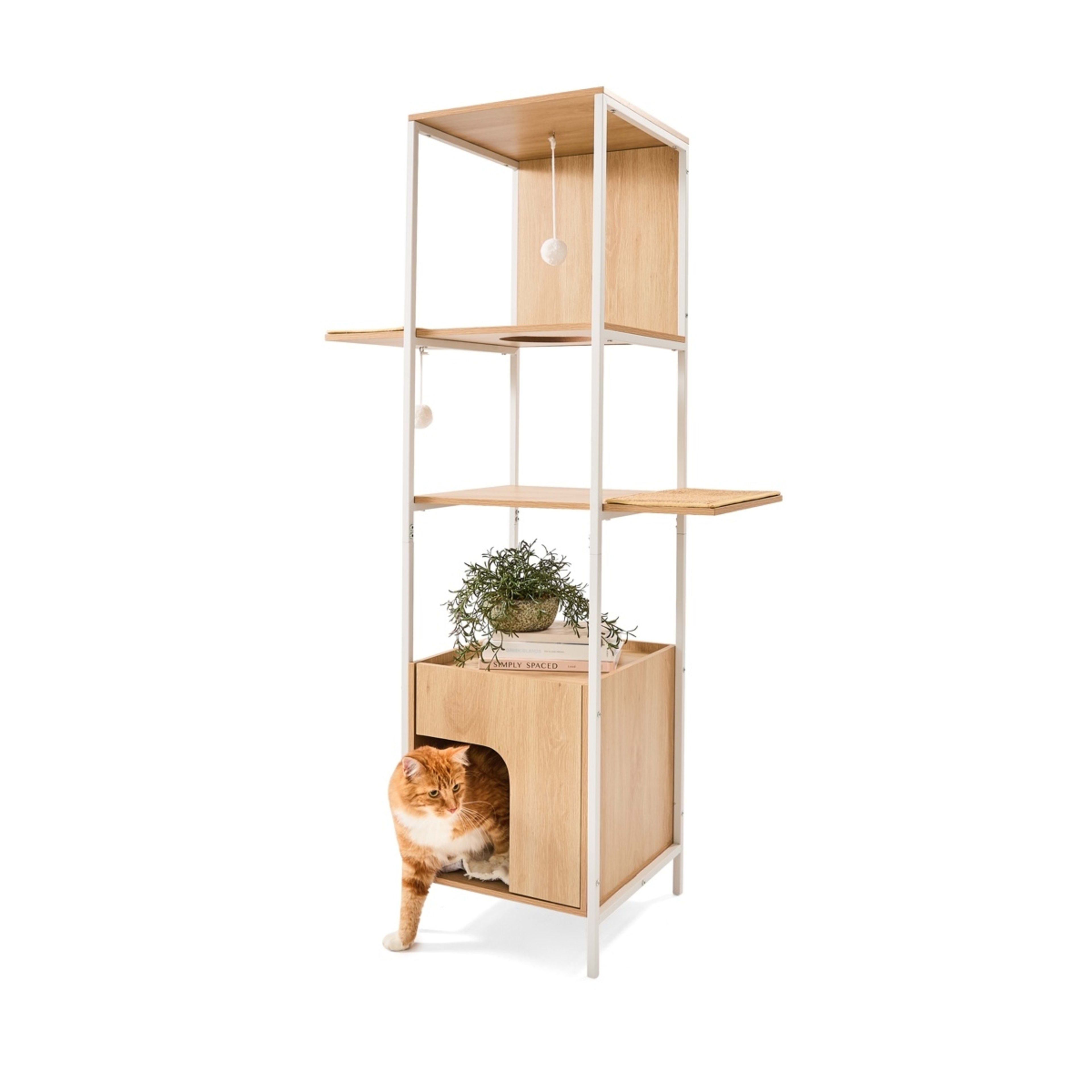 1 Cat Tower Wooden