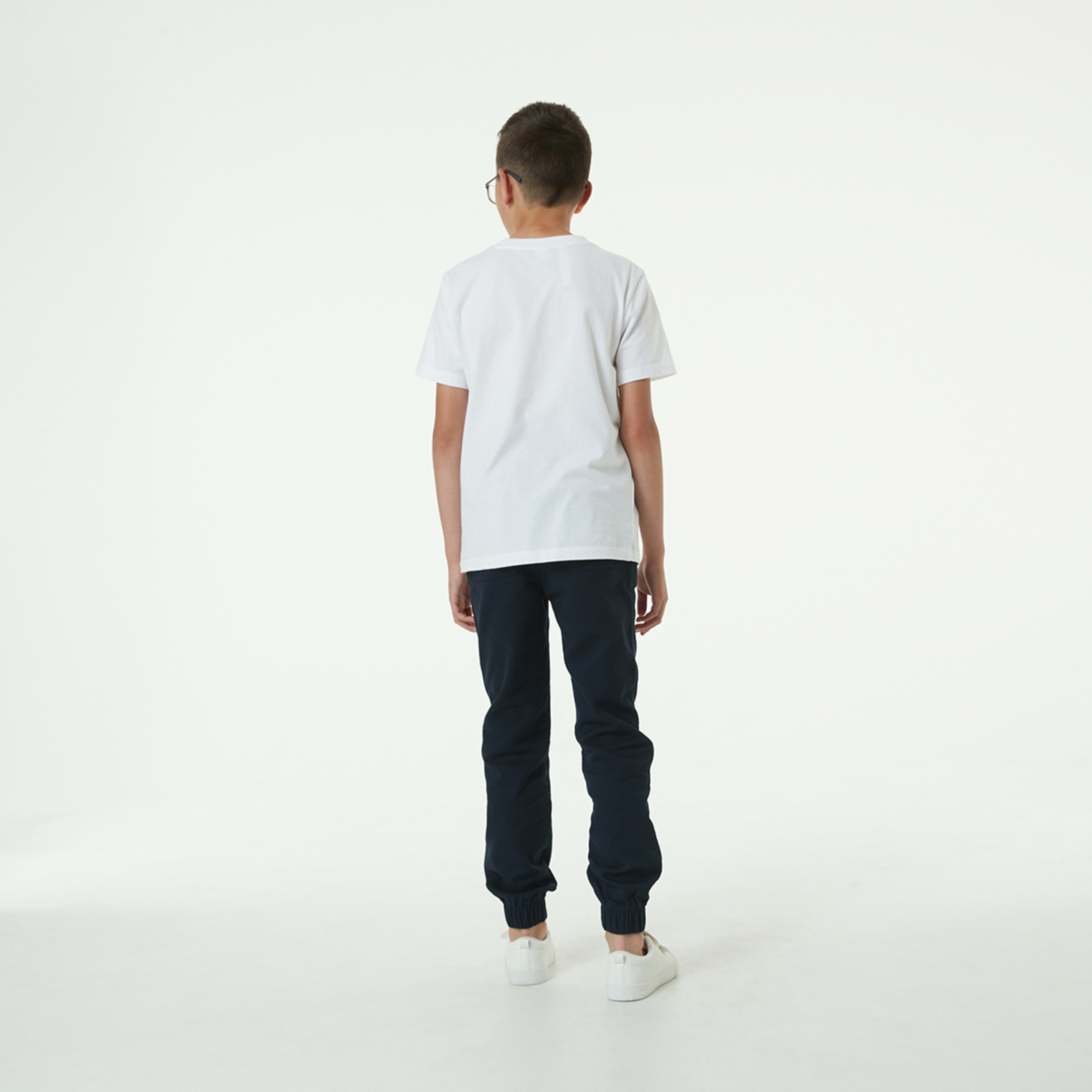 6 Pull On Bow Leg Cuff Pants Sky Cptn, 6 of 8