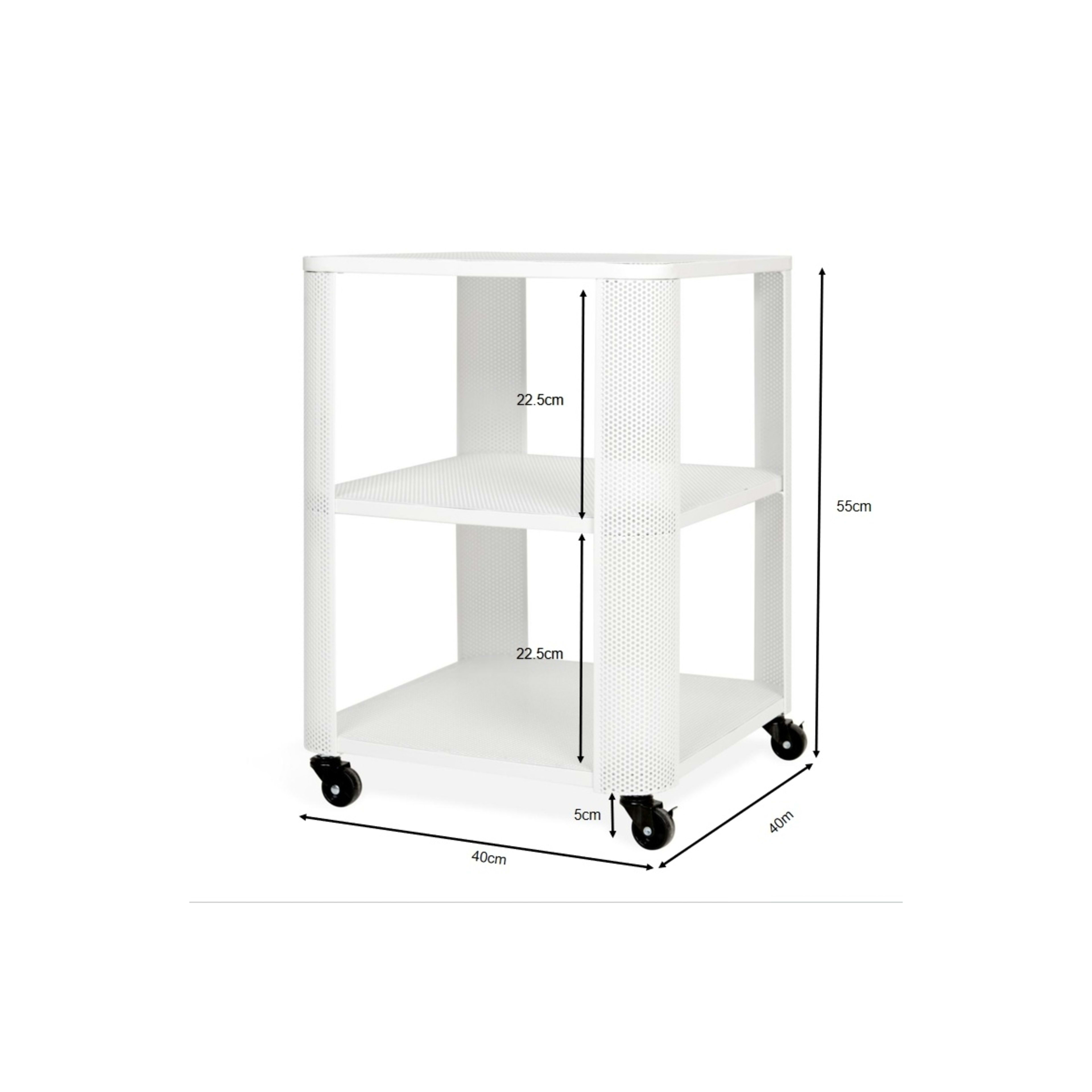 8 Mesh Side Table - White, 8 of 8