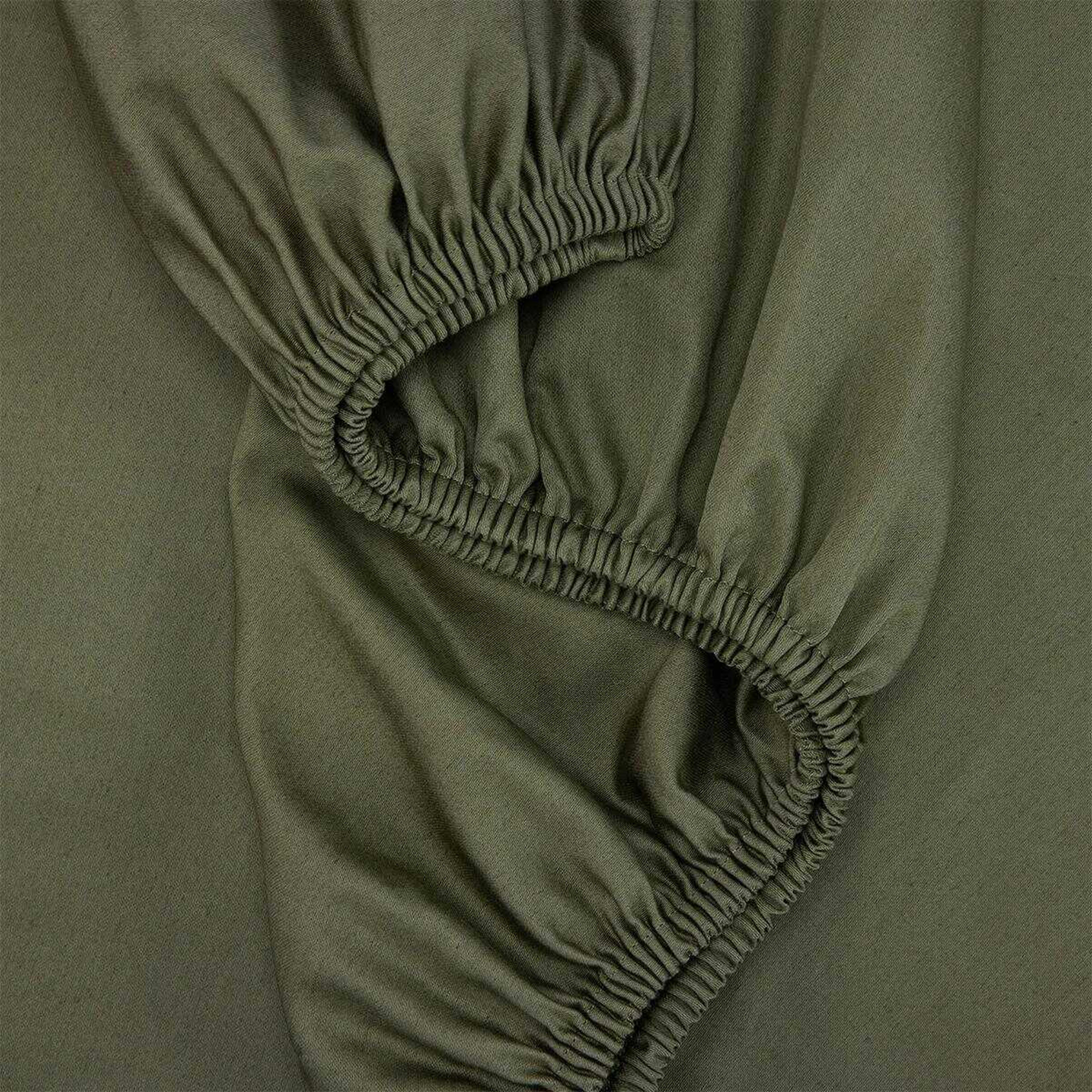 3 500 Thread Count Australian Grown Cotton Sheet Set - Double Bed, Forest, 3 of 7