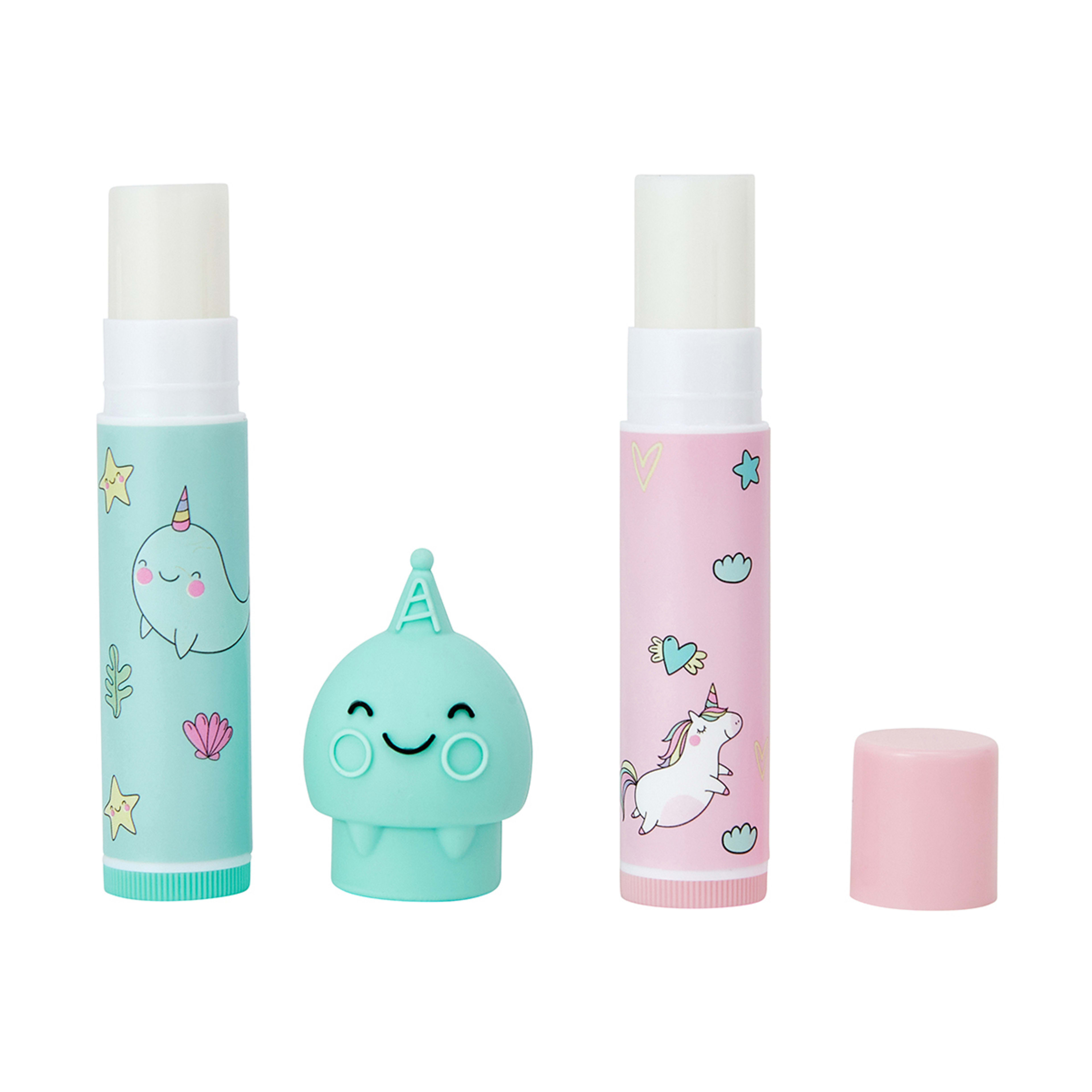 Lip Balm Duo Set Kiwi and Strawberry Kmart